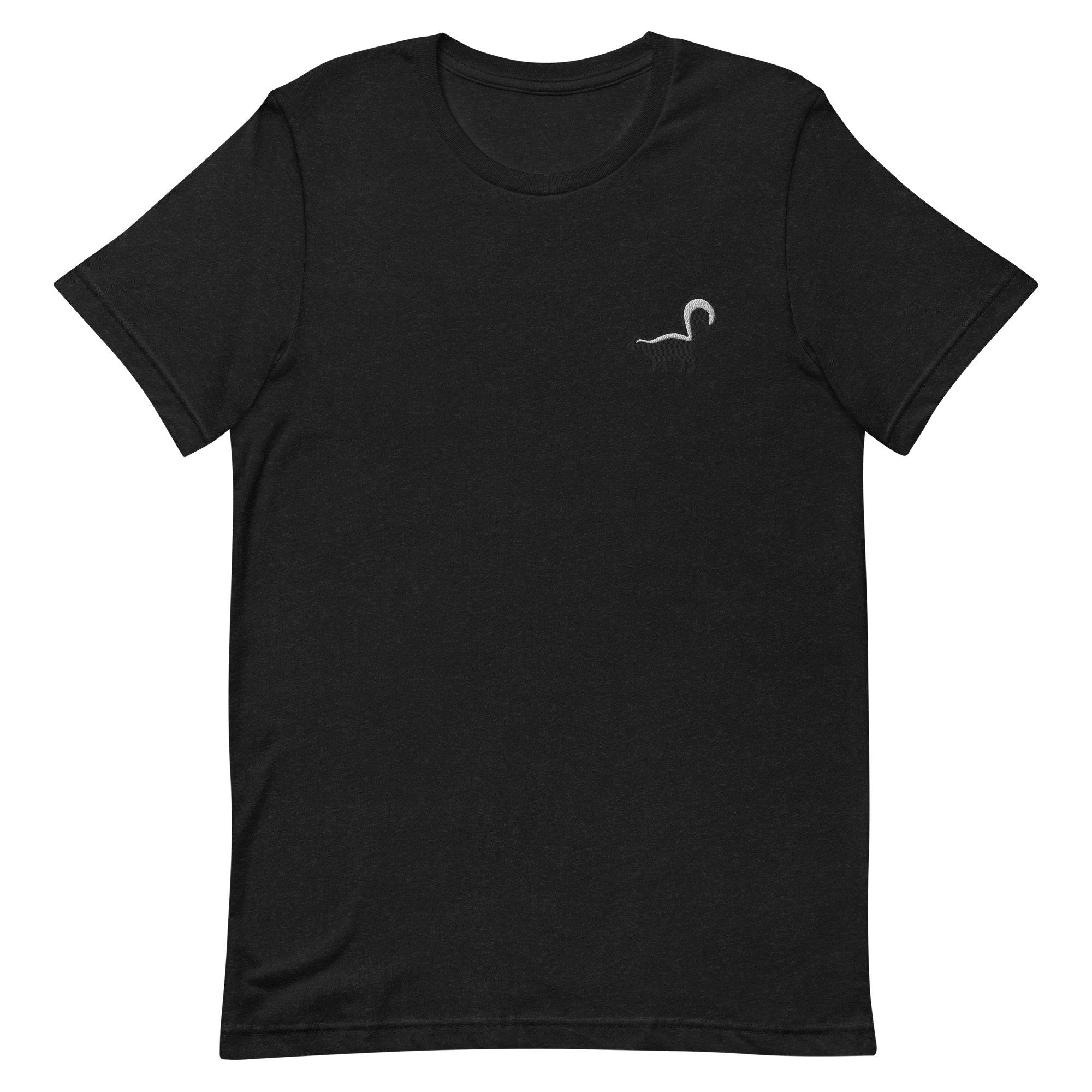 Skunk Premium Men's T-Shirt, Embroidered Men's T-Shirt Gift for Boyfriend, Men's Short Sleeve Shirt - Multiple Colors