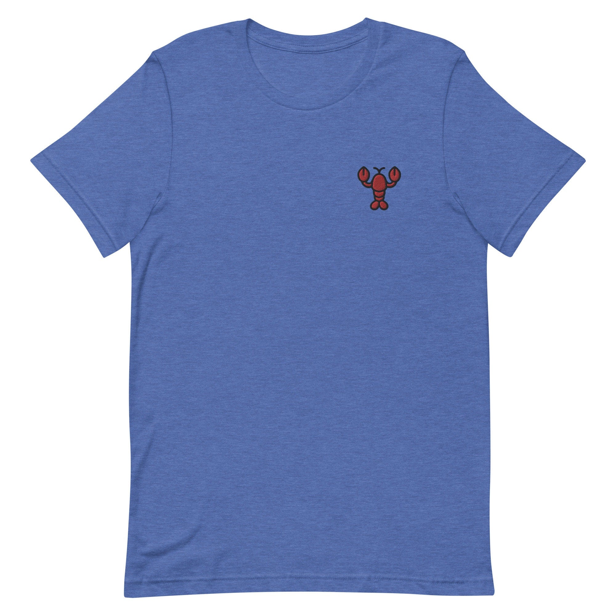 Lobster Premium Men's T-Shirt, Embroidered Men's T-Shirt Gift for Boyfriend, Men's Short Sleeve Shirt - Multiple Colors