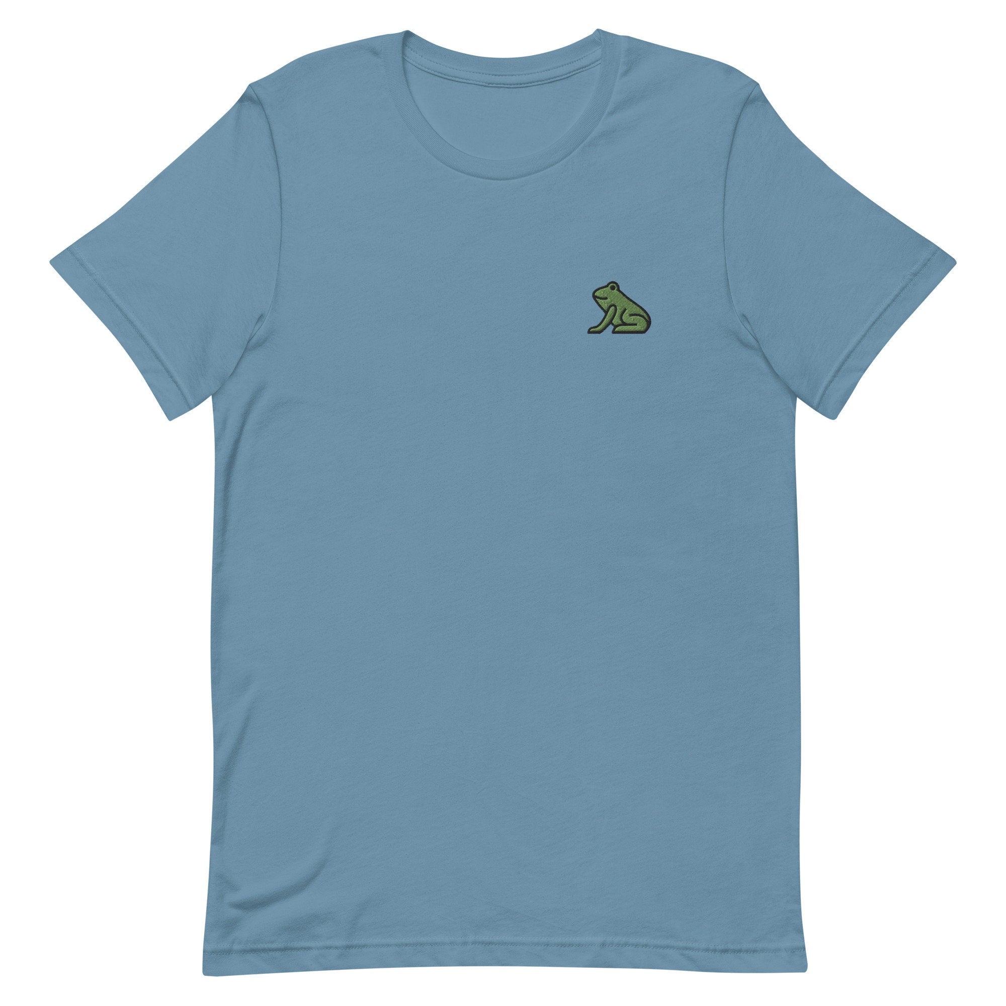 Frog Premium Men's T-Shirt, Embroidered Men's T-Shirt Gift for Boyfriend, Men's Short Sleeve Shirt - Multiple Colors