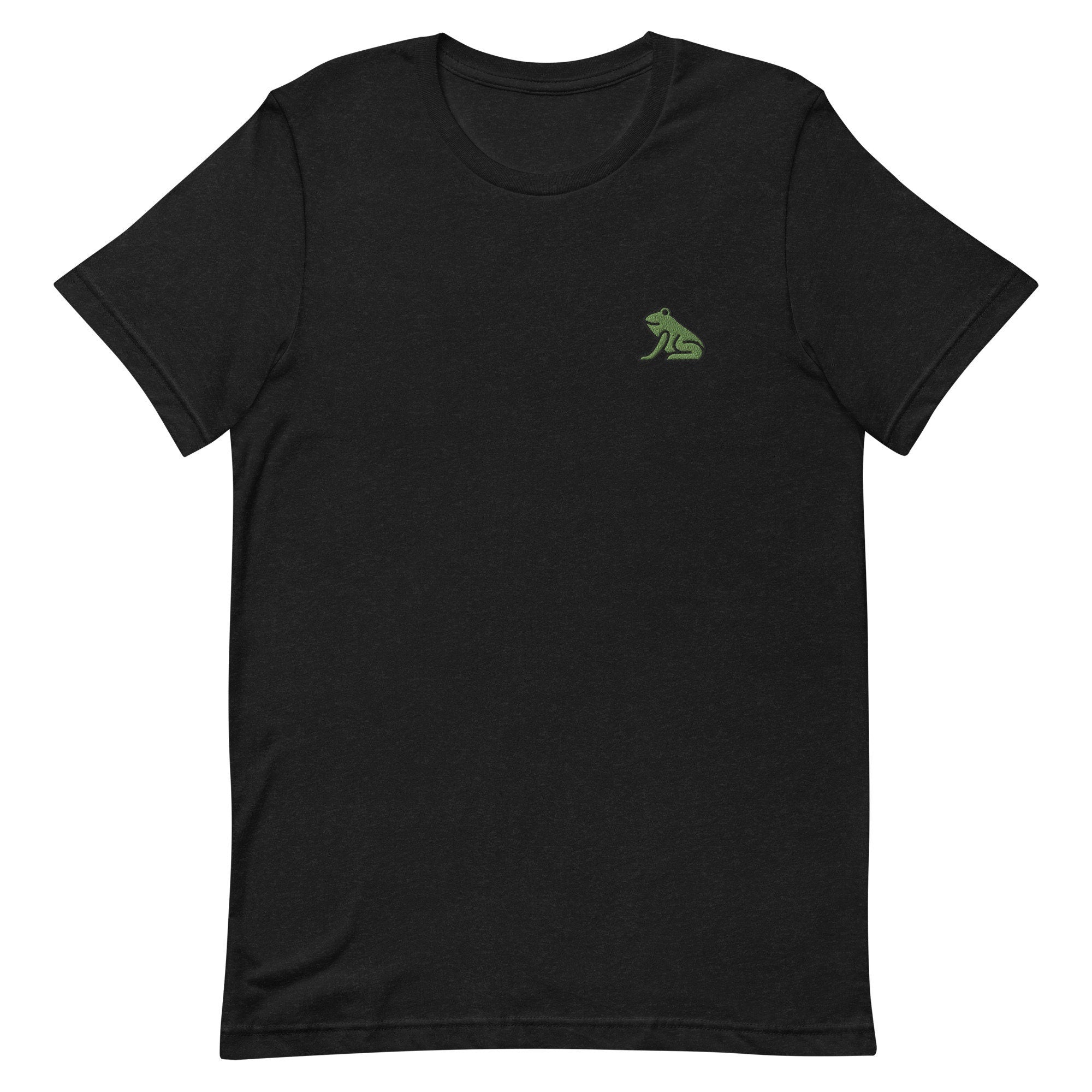 Frog Premium Men's T-Shirt, Embroidered Men's T-Shirt Gift for Boyfriend, Men's Short Sleeve Shirt - Multiple Colors