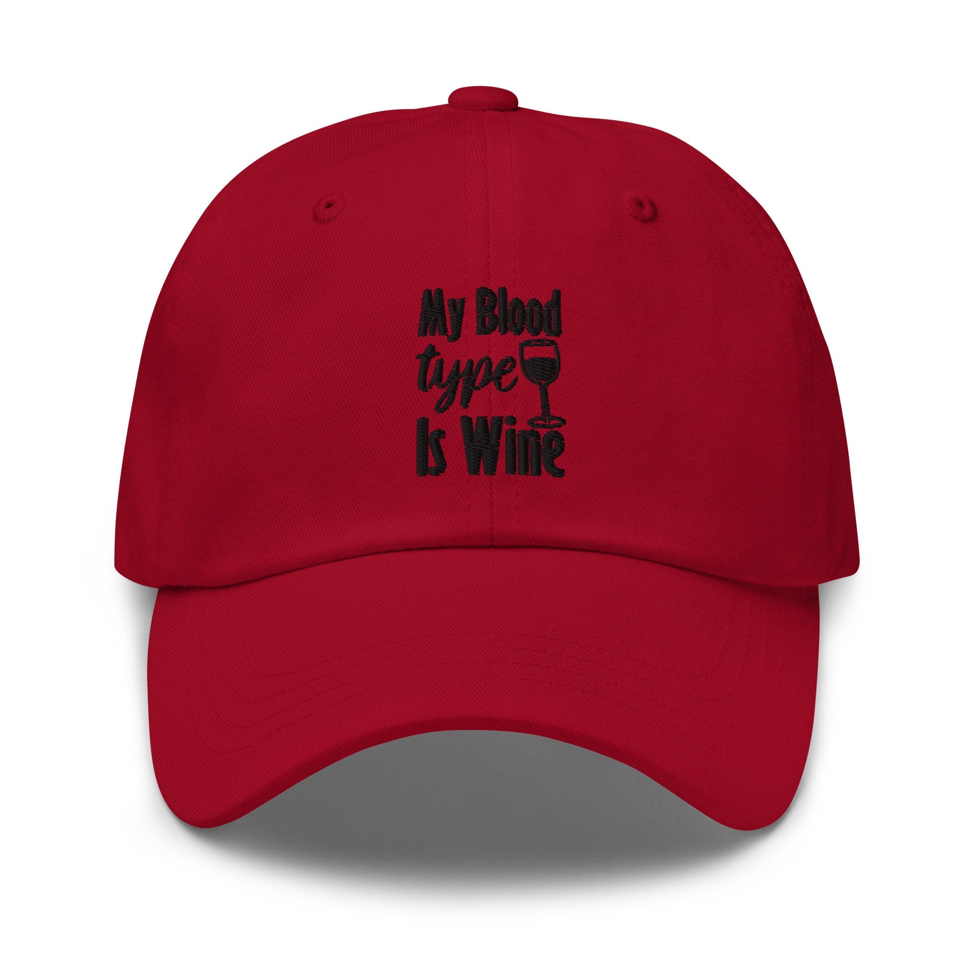 Wine Font Embroidered Dad Hat