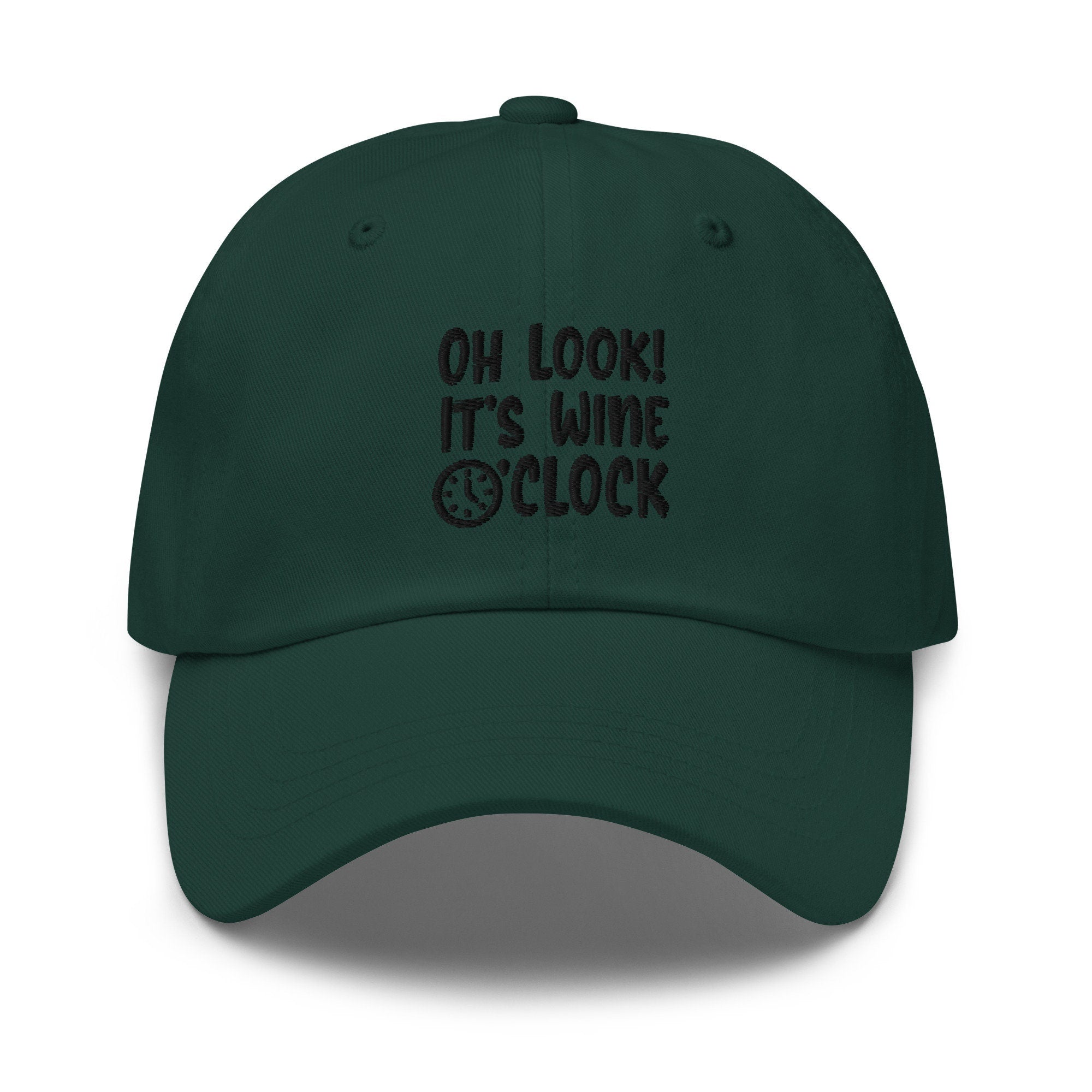 Wine Text Embroidered Dad Hat