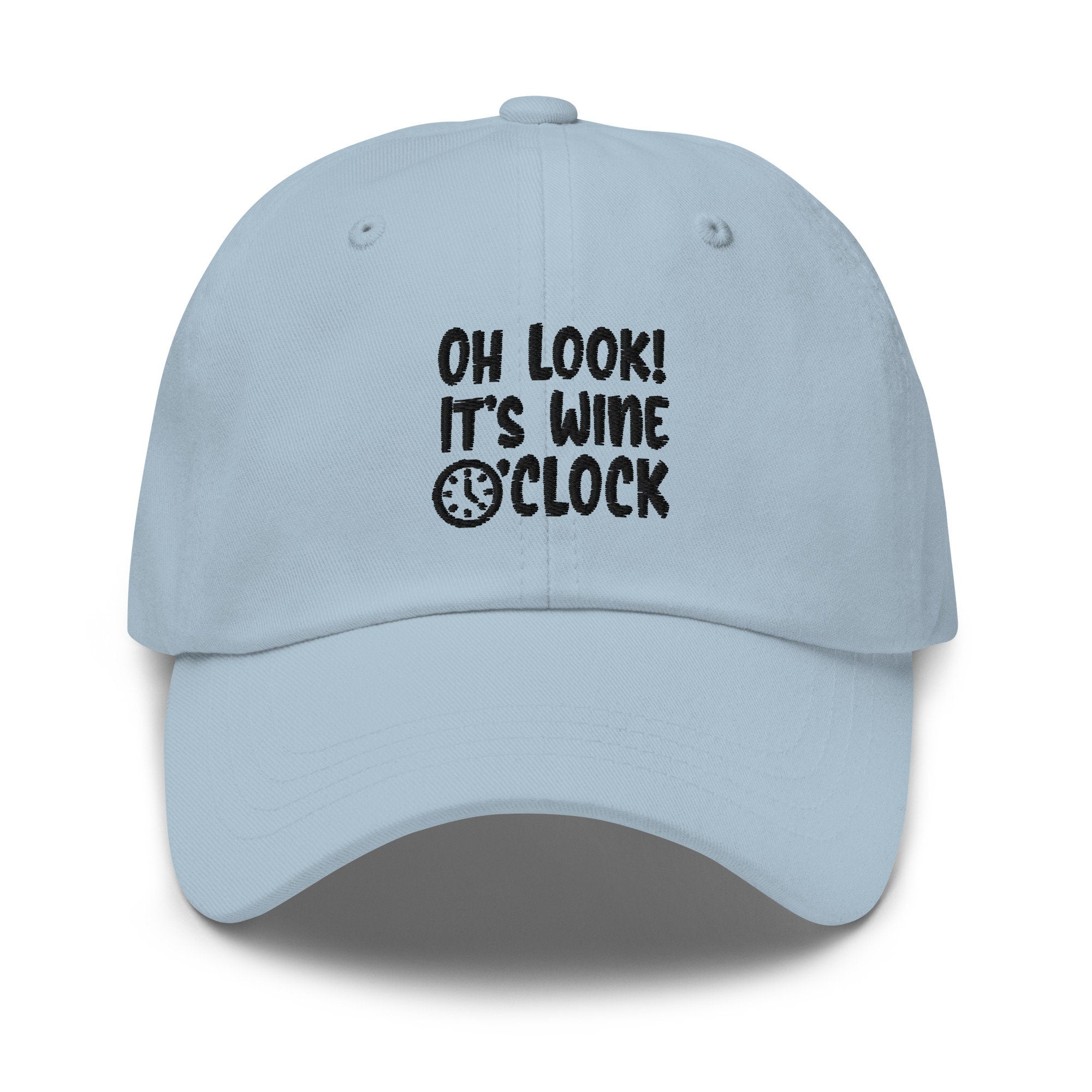 Wine Text Embroidered Dad Hat