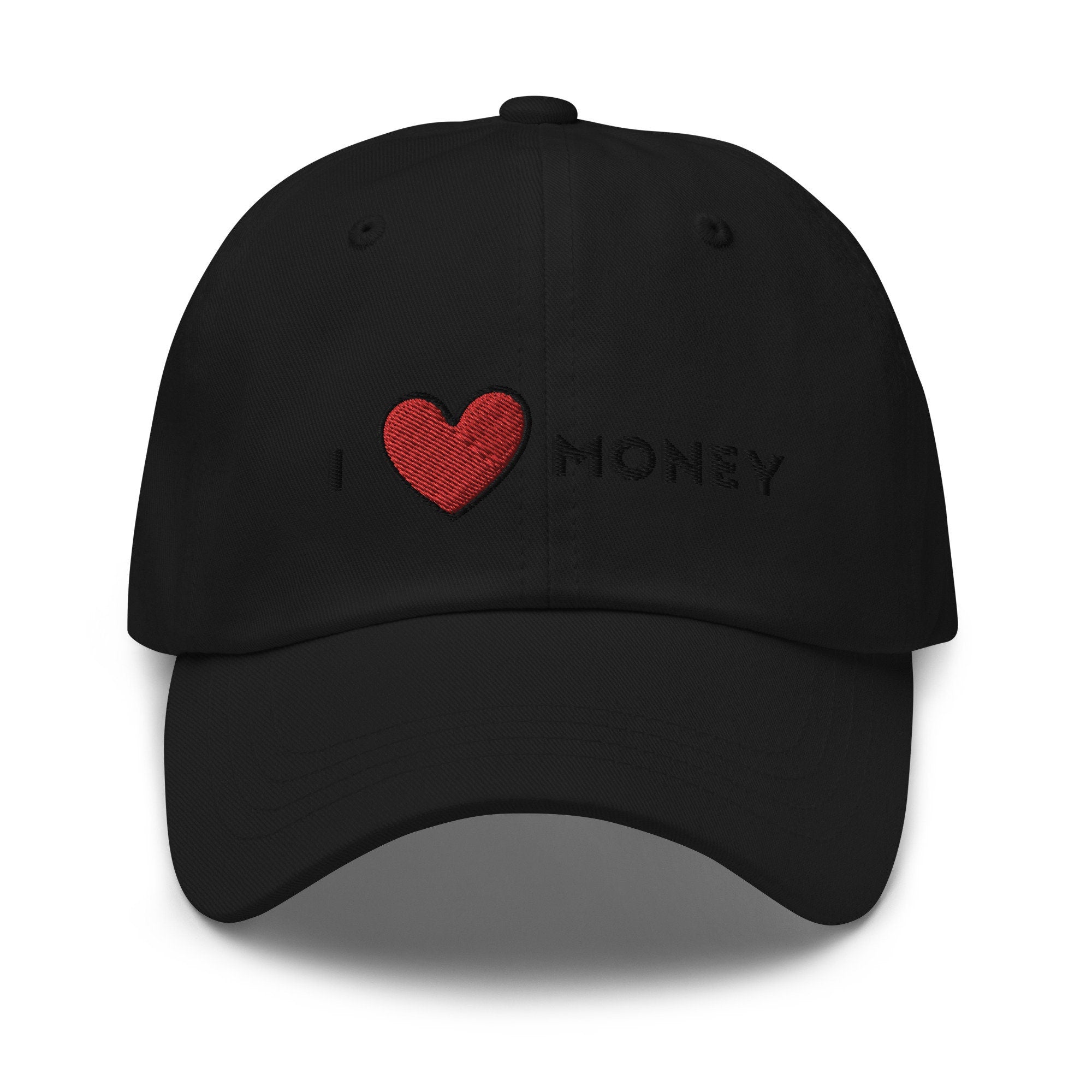 I Heart Money Embroidered Dad Hat