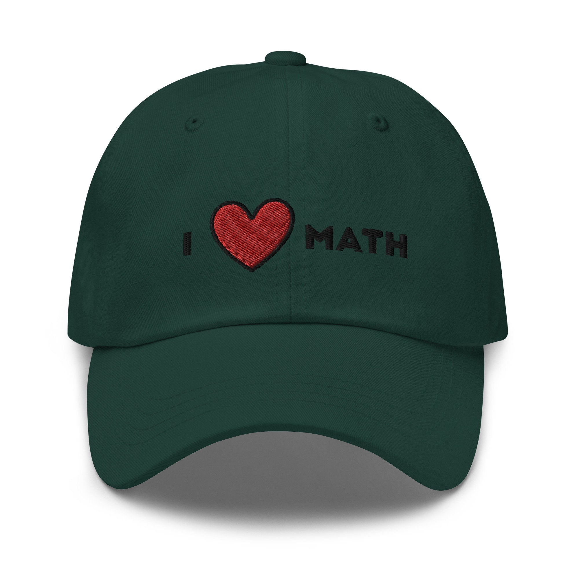 I Heart Math Embroidered Dad Hat