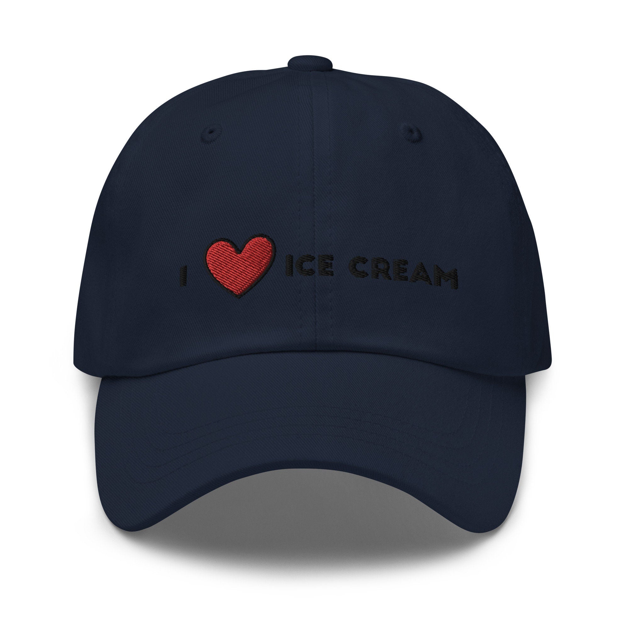 I Love Ice Cream Embroidered Dad Hat