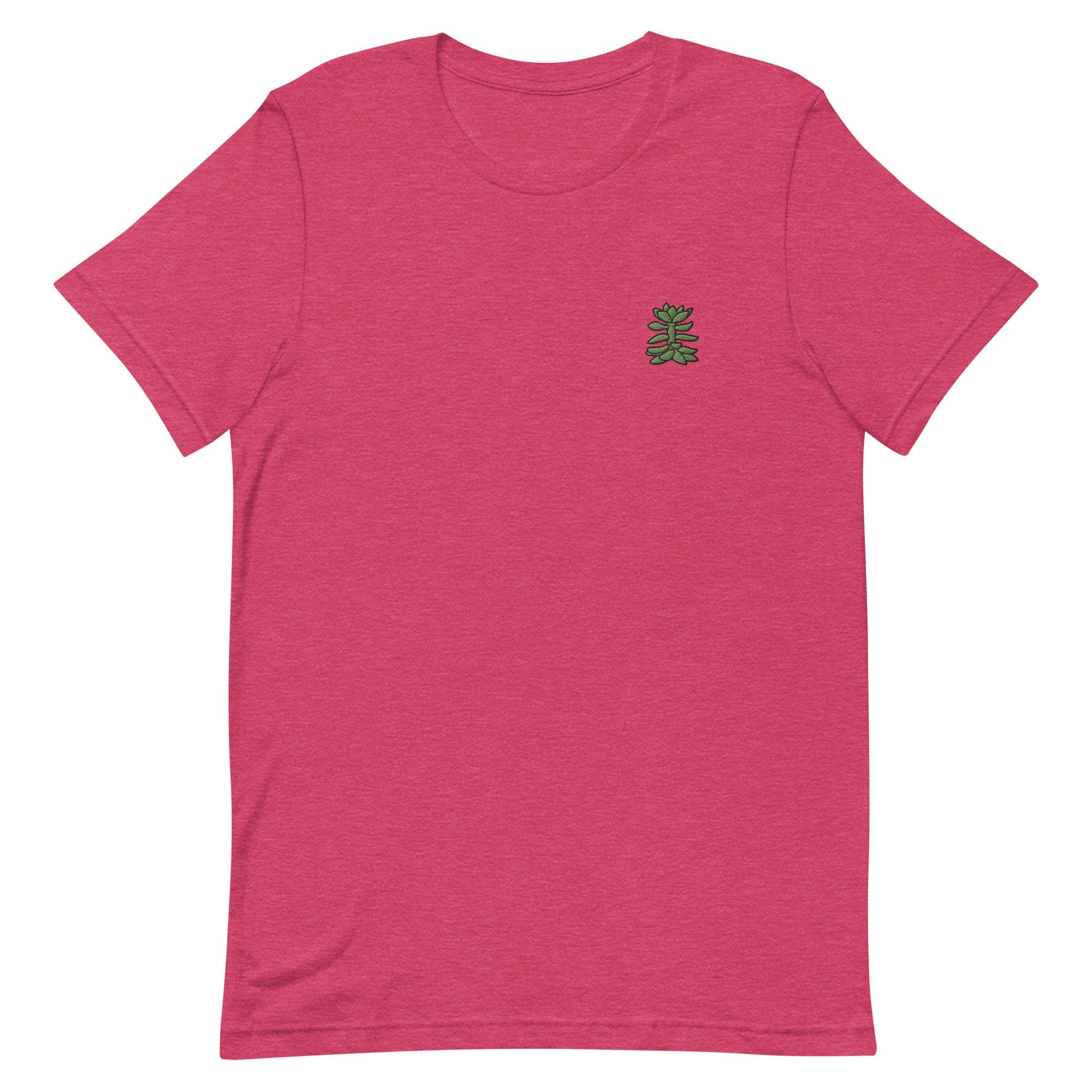 Succulent Premium Men's T-Shirt, Embroidered Men's T-Shirt Gift for Boyfriend, Men's Short Sleeve Shirt - Multiple Colors