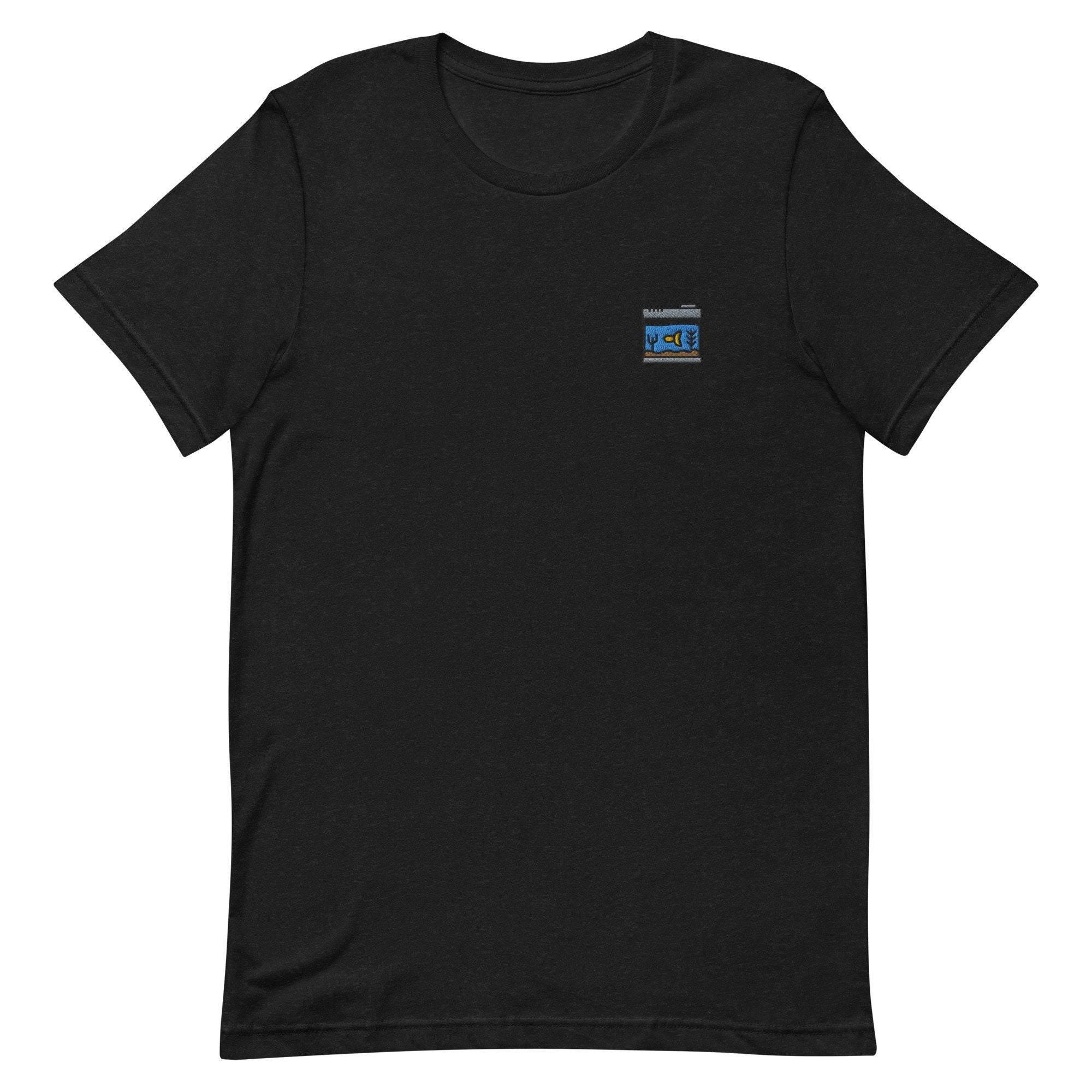 Aquarium Premium Men's T-Shirt, Embroidered Men's T-Shirt Gift for Boyfriend, Men's Short Sleeve Shirt - Multiple Colors