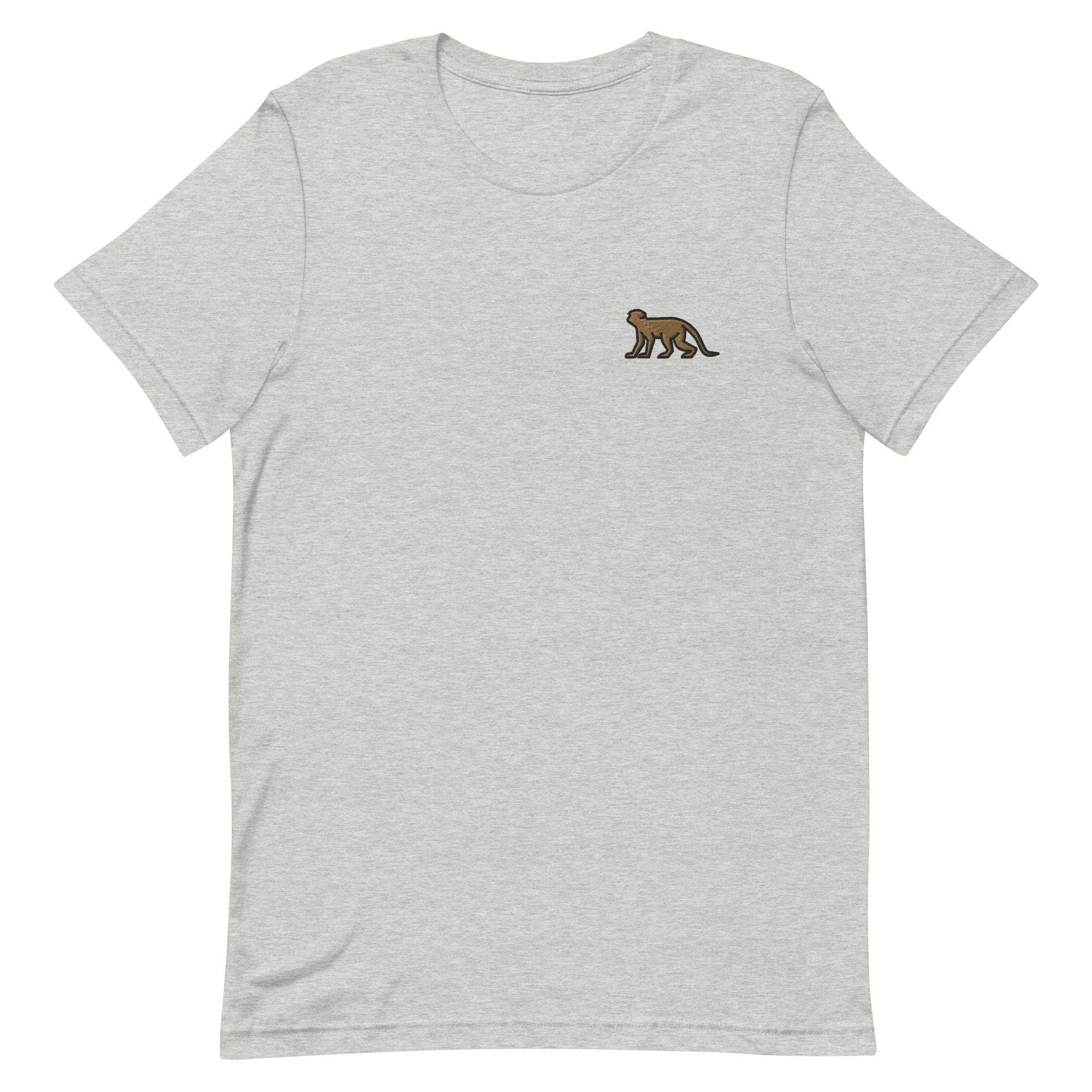 Monkey Premium Men's T-Shirt, Embroidered Men's T-Shirt Gift for Boyfriend, Men's Short Sleeve Shirt - Multiple Colors