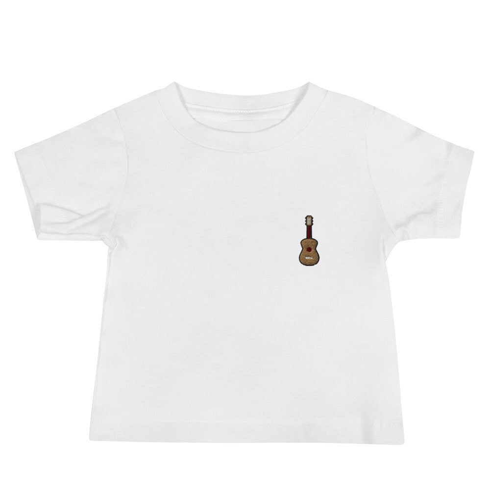 Ukulele Baby Jersey Short Sleeve Tee, Baby Shower T-Shirt Gift, Boys and Girls Shirt - Multiple Colors