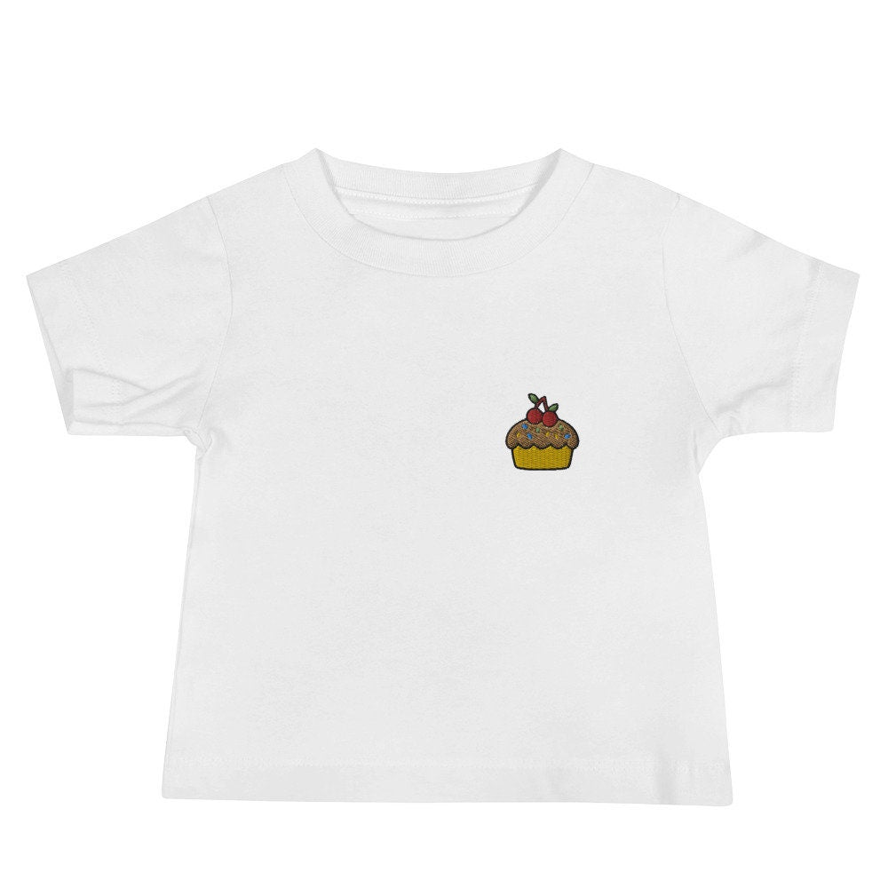 Cupcake Baby Jersey Short Sleeve Tee, Baby Shower T-Shirt Gift, Boys and Girls Shirt - Multiple Colors