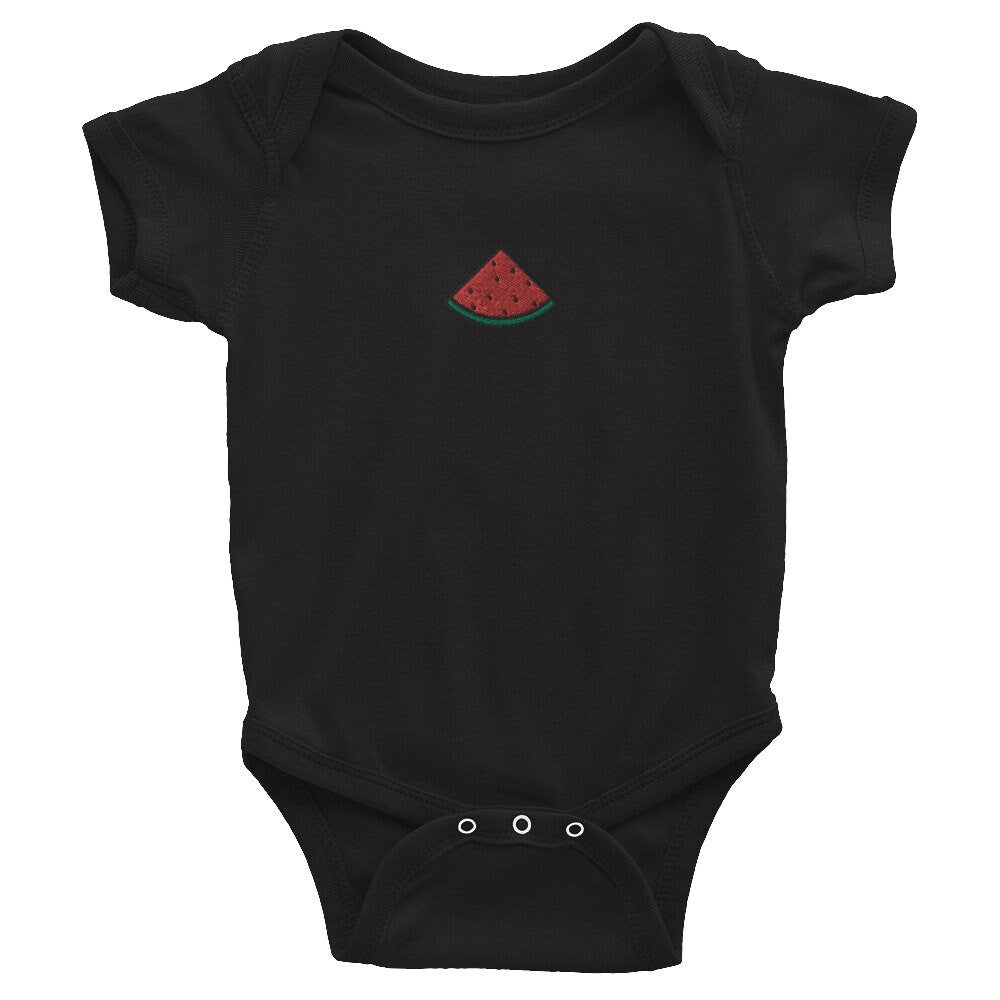 Watermelon Infant Bodysuit, Baby Boy or Girl Onesie, Embroidered Baby Shower Gift - Multiple Colors