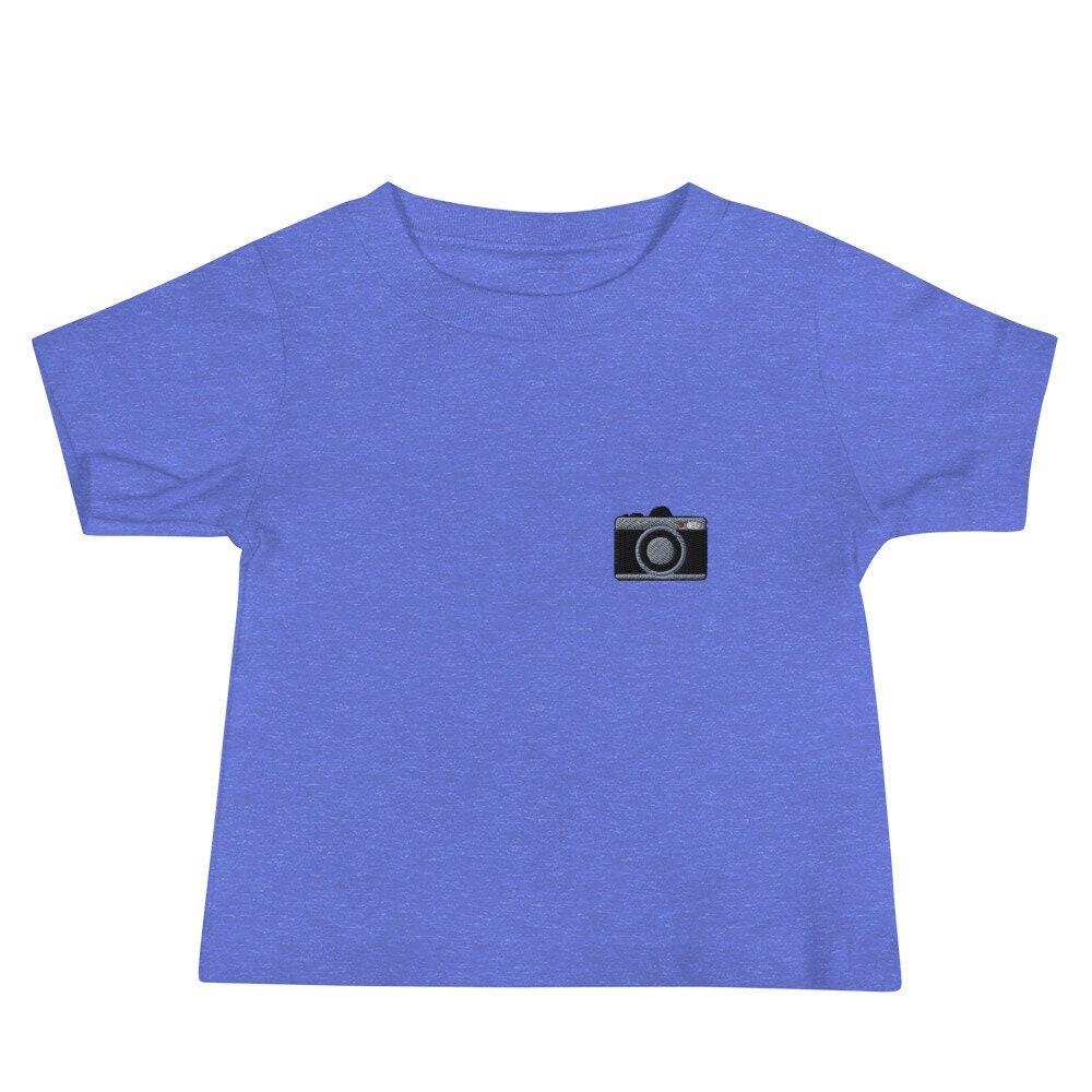 Camera Baby Jersey Short Sleeve Tee, Baby Shower T-Shirt Gift, Boys and Girls Shirt - Multiple Colors