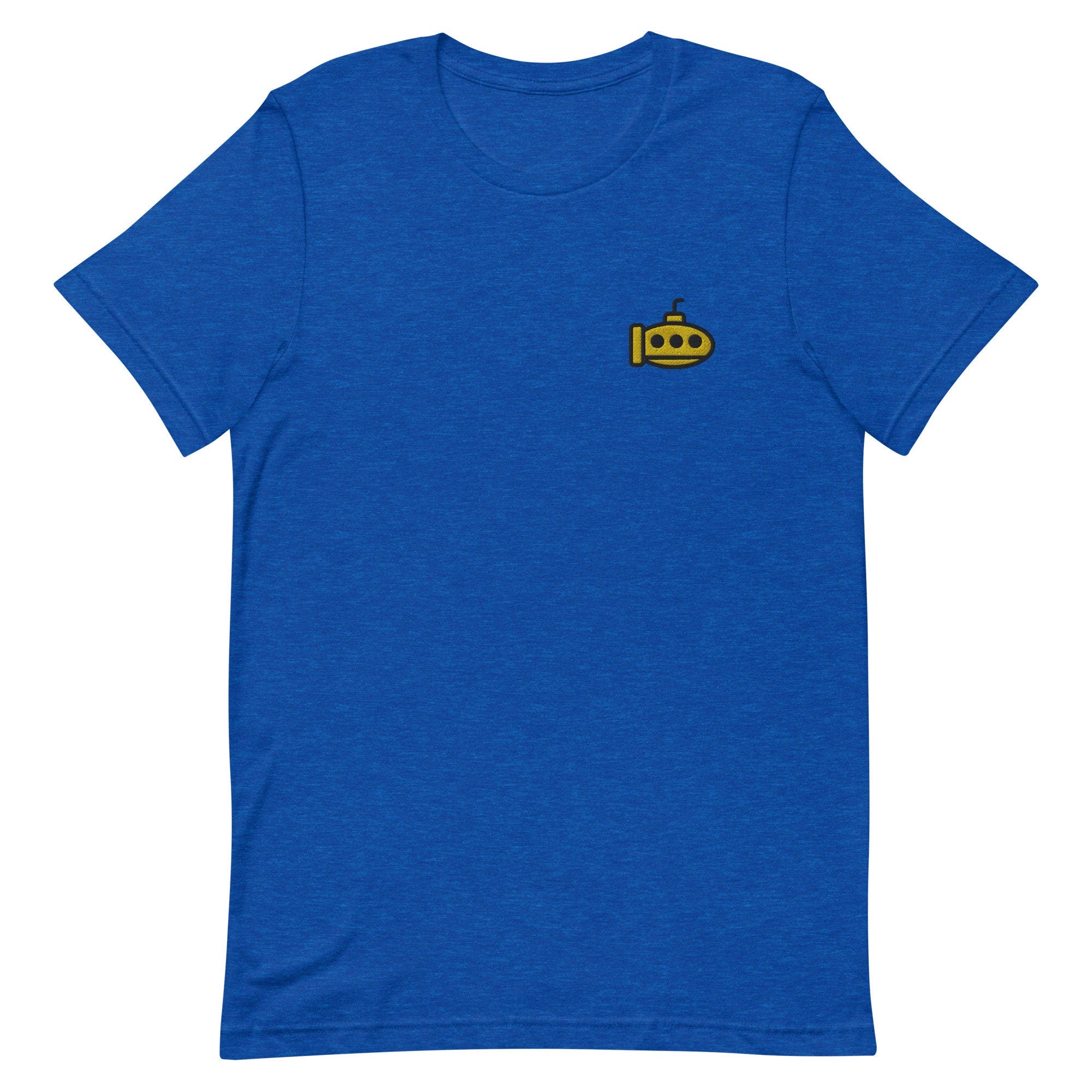 Yellow Submarine Premium Men's T-Shirt, Embroidered Men's T-Shirt Gift for Boyfriend, Men's Short Sleeve Shirt - Multiple Colors