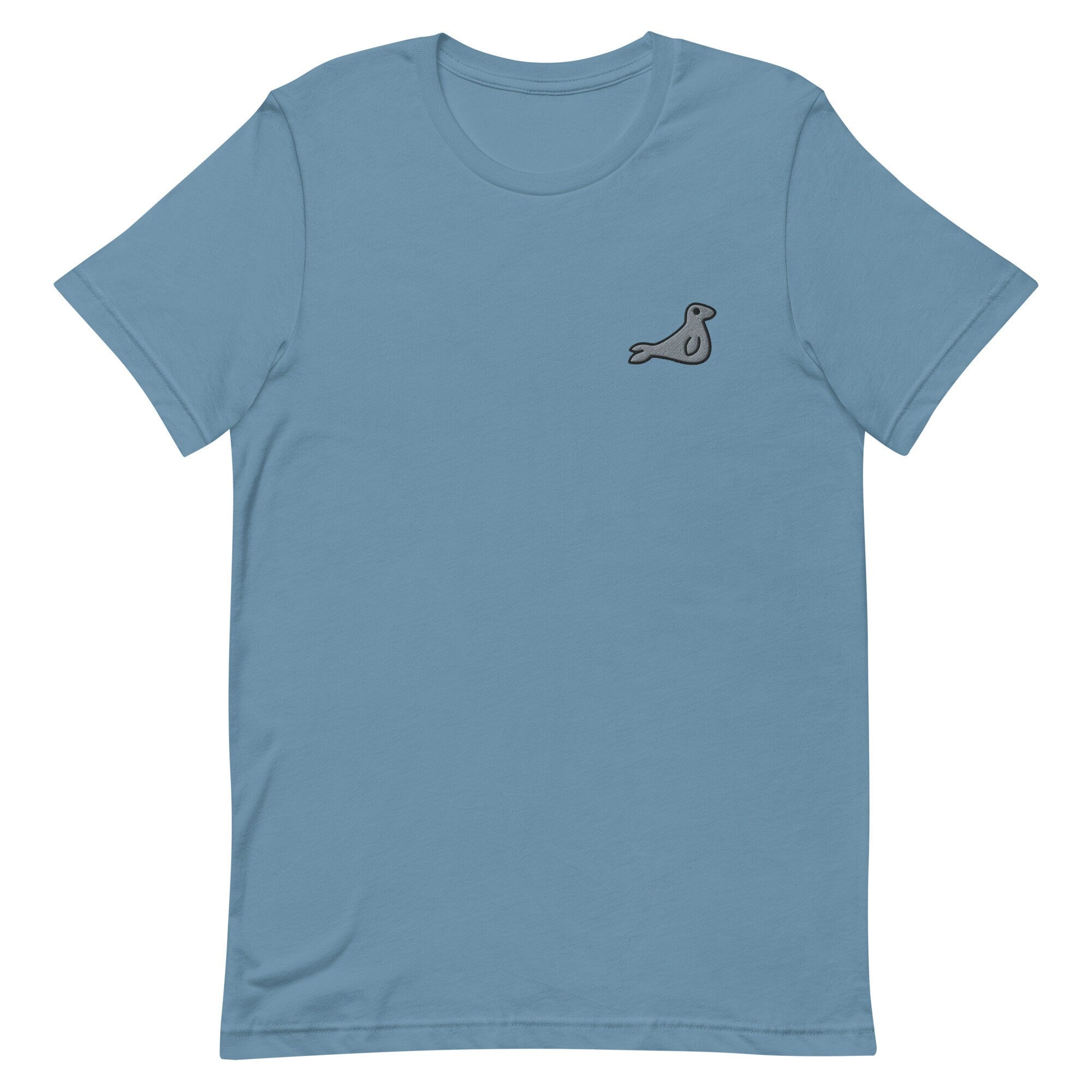 Seal Premium Men's T-Shirt, Embroidered Men's T-Shirt Gift for Boyfriend, Men's Short Sleeve Shirt - Multiple Colors