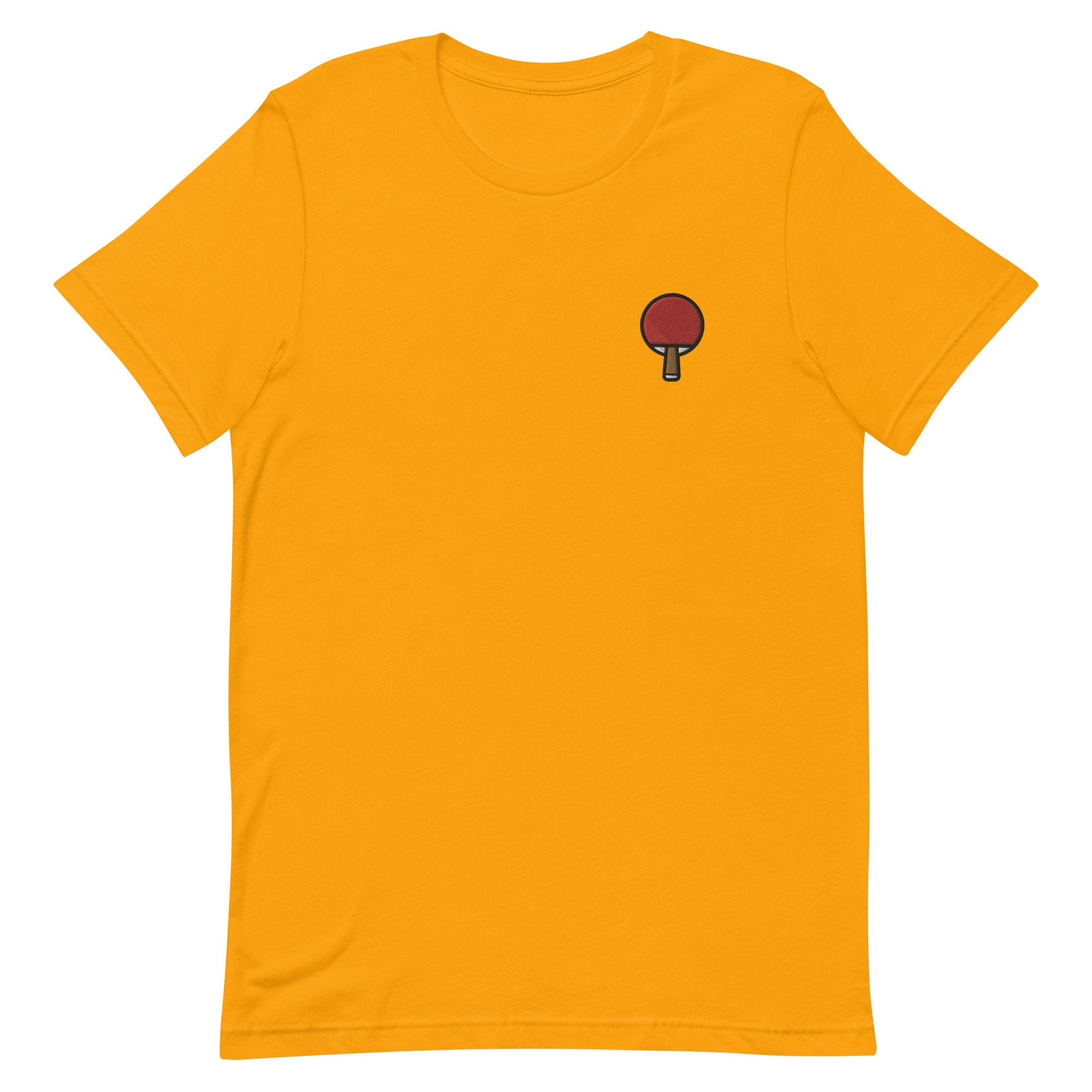 Ping Pong Paddle Premium Men's T-Shirt, Embroidered Men's T-Shirt Gift for Boyfriend, Men's Short Sleeve Shirt - Multiple Colors