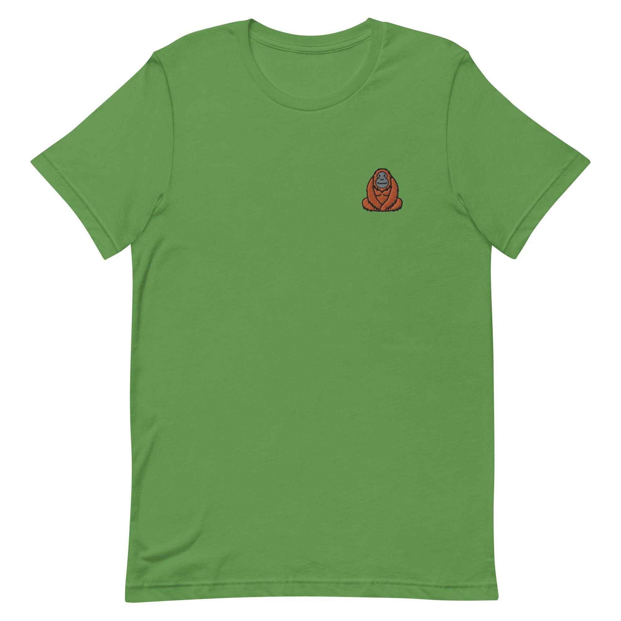 Orangutan Premium Men's T-Shirt, Embroidered Men's T-Shirt Gift for Boyfriend, Men's Short Sleeve Shirt - Multiple Colors