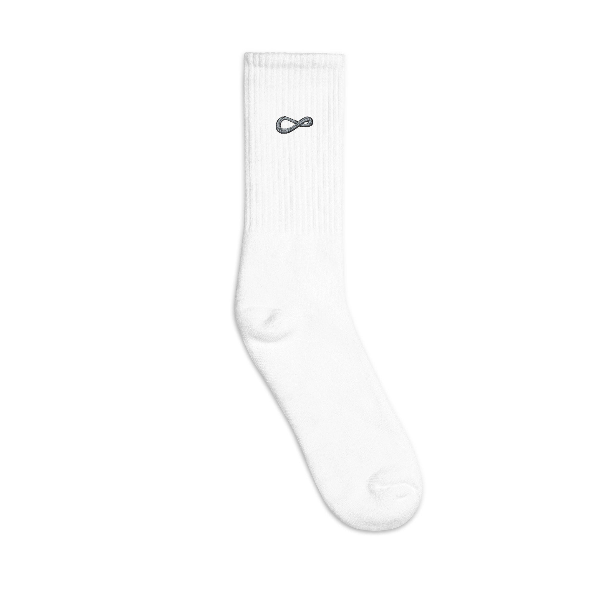 Infinity Road Embroidered Socks, Premium Embroidered Socks, Long Socks Gift - Multiple Colors