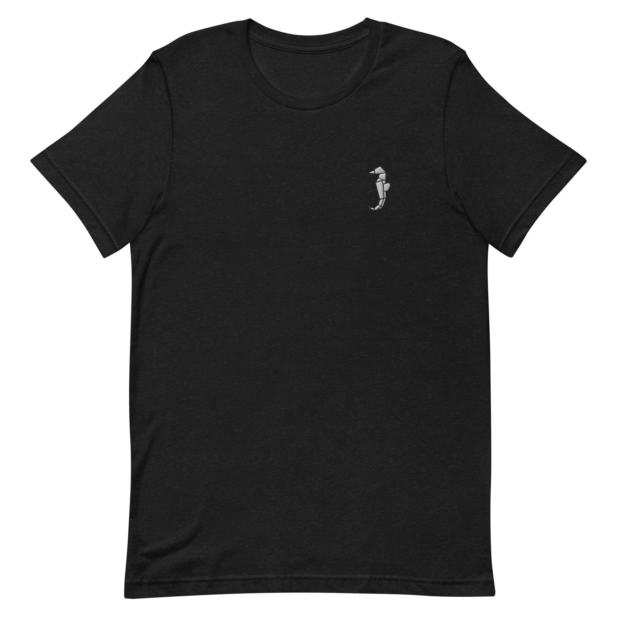 Origami Seahorse Premium Men's T-Shirt, Embroidered Men's T-Shirt Gift for Boyfriend, Men's Short Sleeve Shirt - Multiple Colors