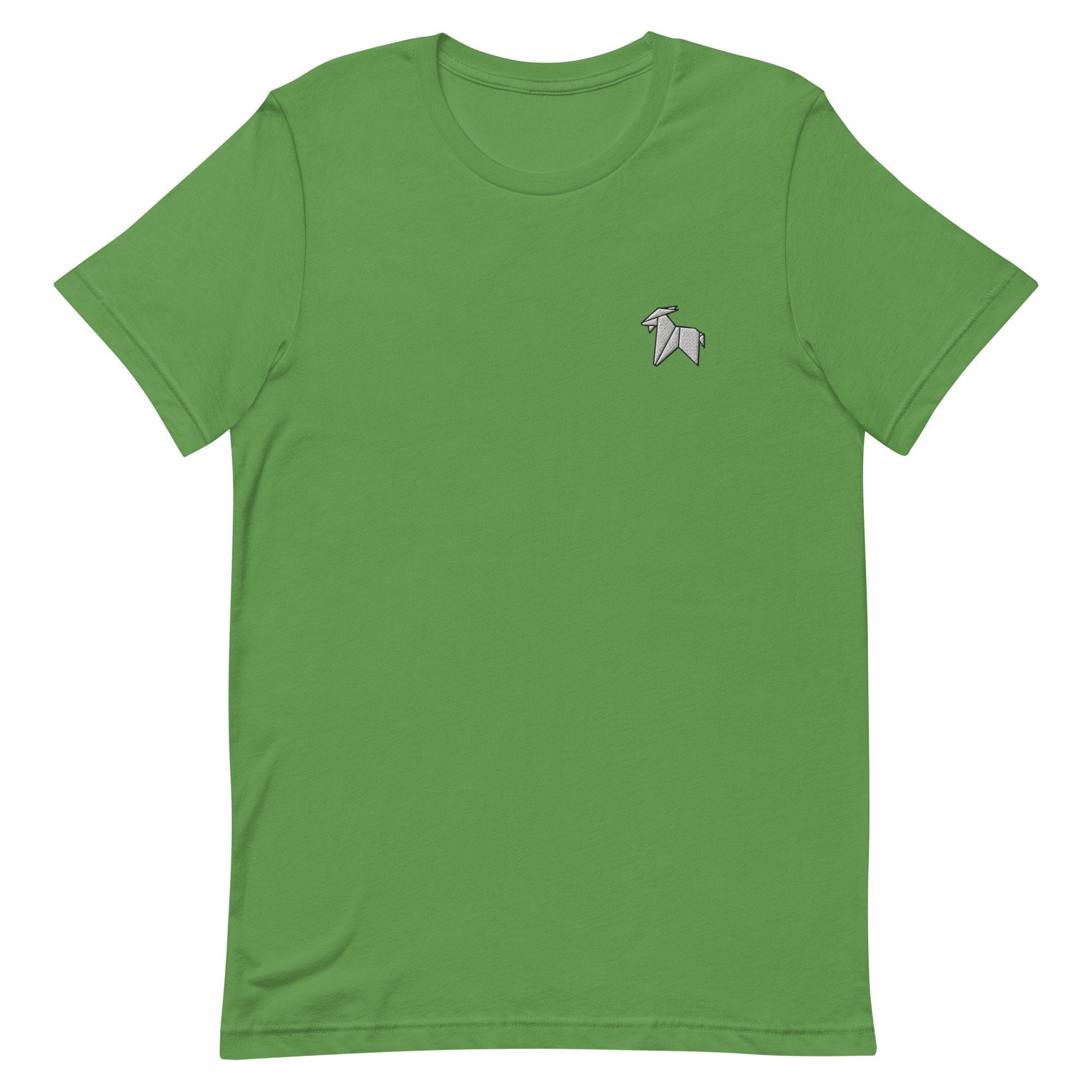 Origami Goat Premium Men's T-Shirt, Embroidered Men's T-Shirt Gift for Boyfriend, Men's Short Sleeve Shirt - Multiple Colors