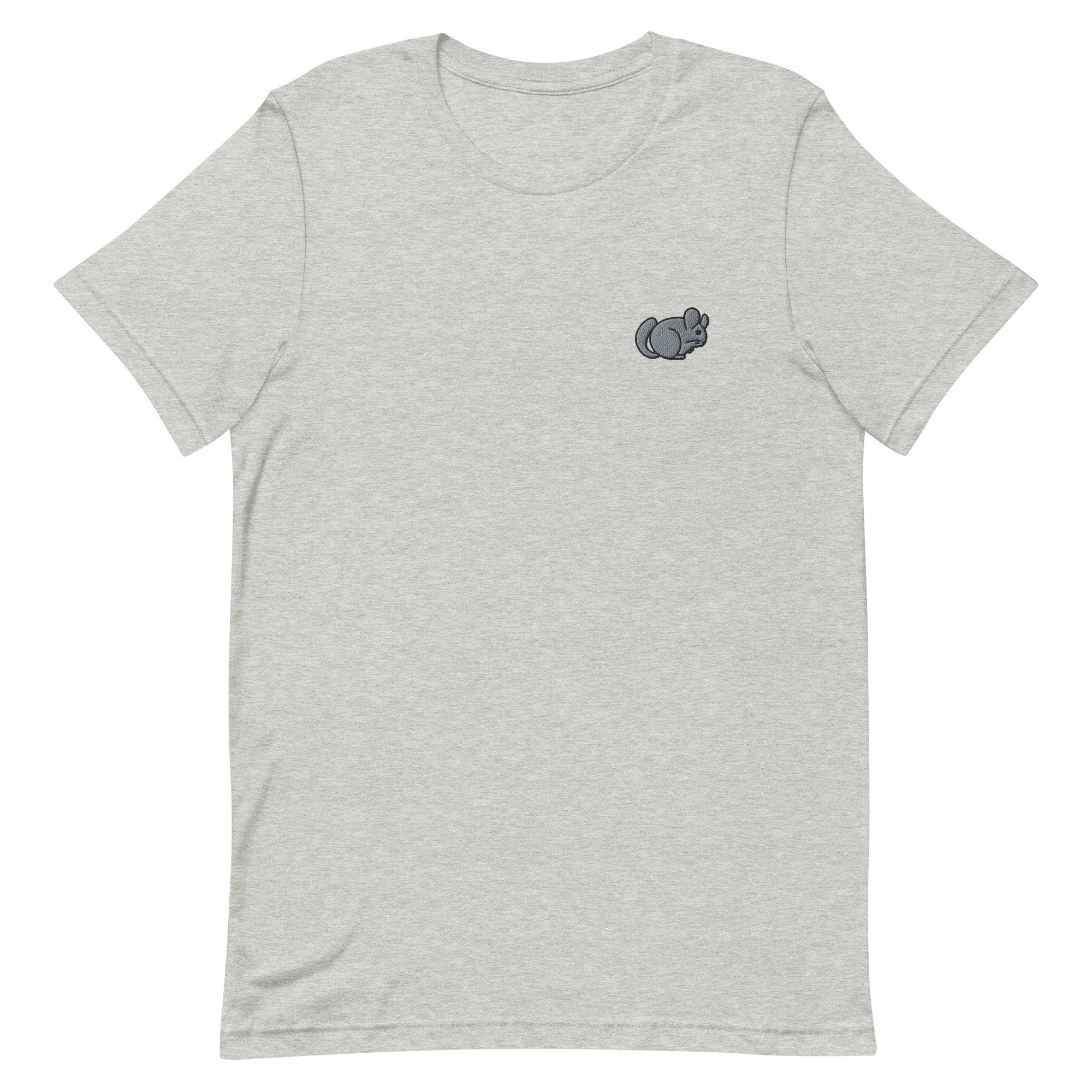Chinchilla Premium Men's T-Shirt, Embroidered Men's T-Shirt Gift for Boyfriend, Men's Short Sleeve Shirt - Multiple Colors