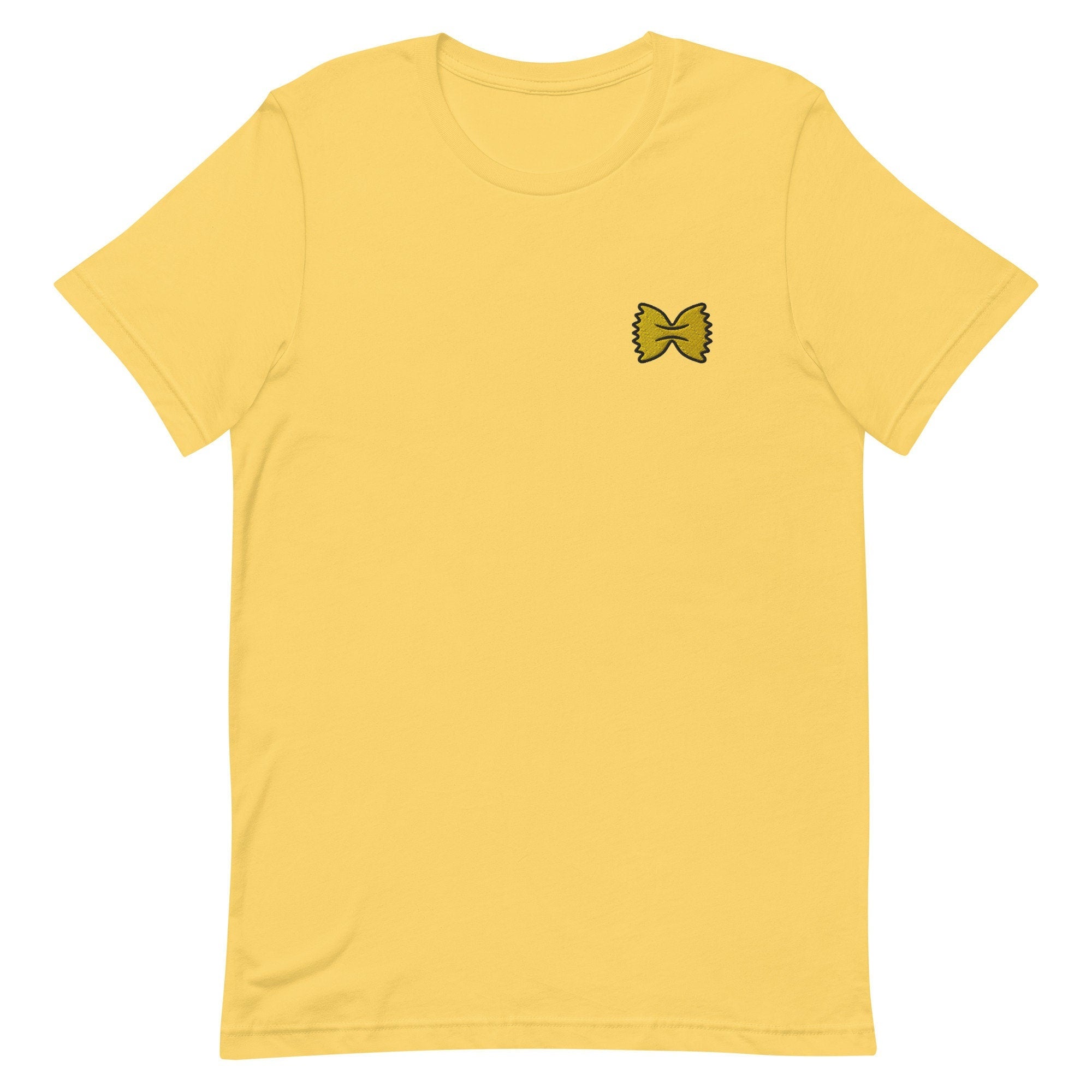 Bowtie Pasta Premium Men's T-Shirt, Embroidered Men's T-Shirt Gift for Boyfriend, Men's Short Sleeve Shirt - Multiple Colors