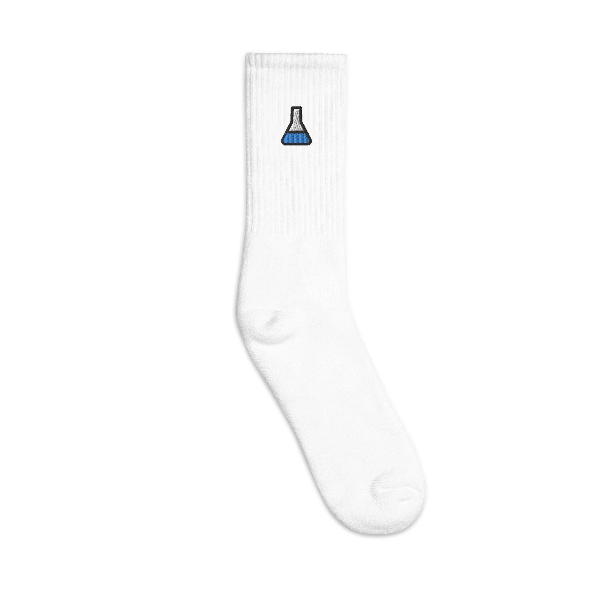 Chemistry Embroidered Socks, Premium Embroidered Socks, Long Socks Gift - Multiple Colors