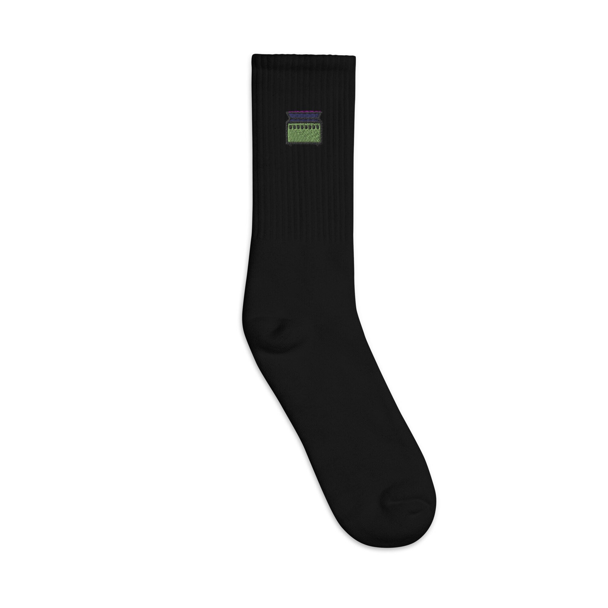 Dumpster Embroidered Socks, Premium Embroidered Socks, Long Socks Gift - Multiple Colors