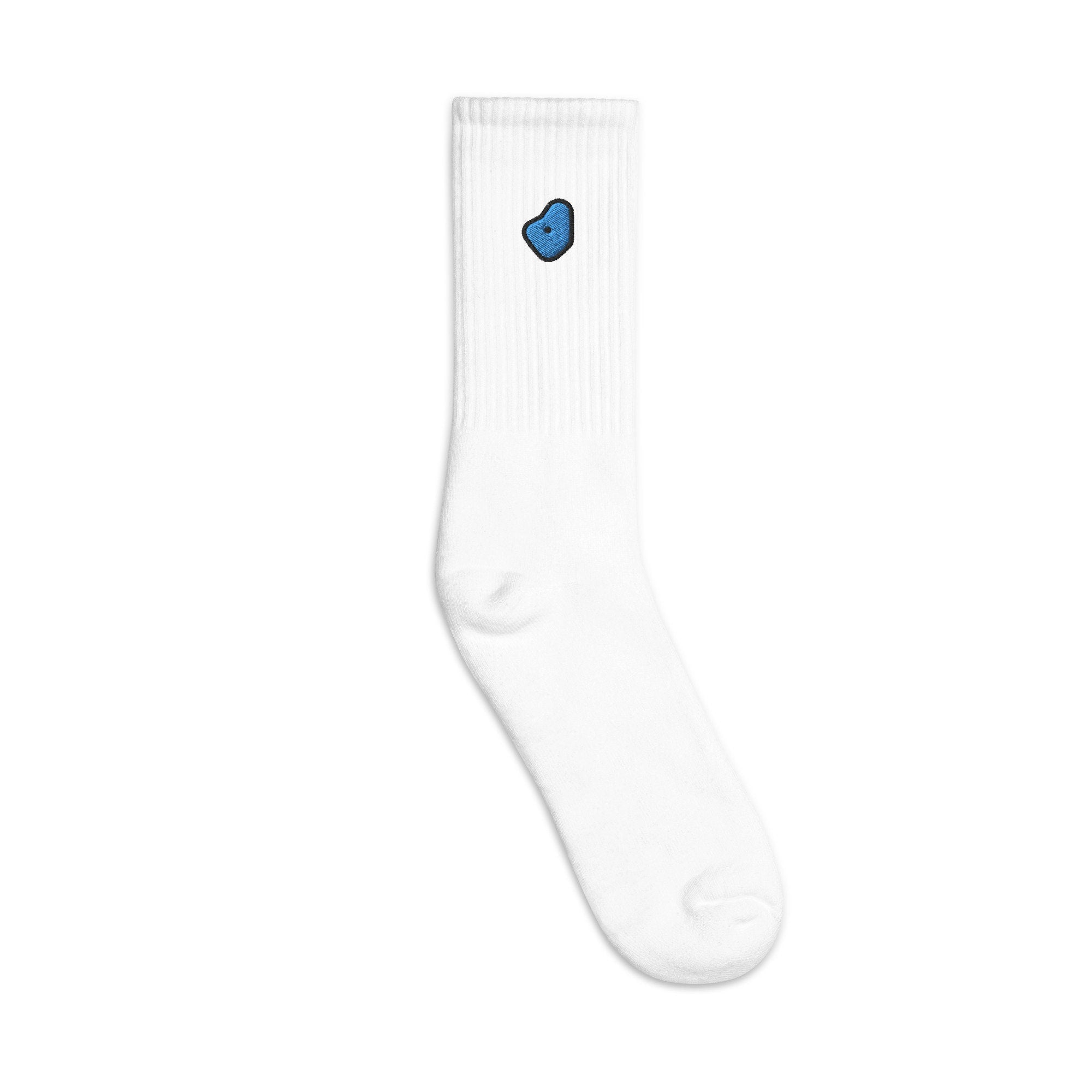 Bouldering Grip Embroidered Socks, Premium Embroidered Socks, Long Socks Gift - Multiple Colors