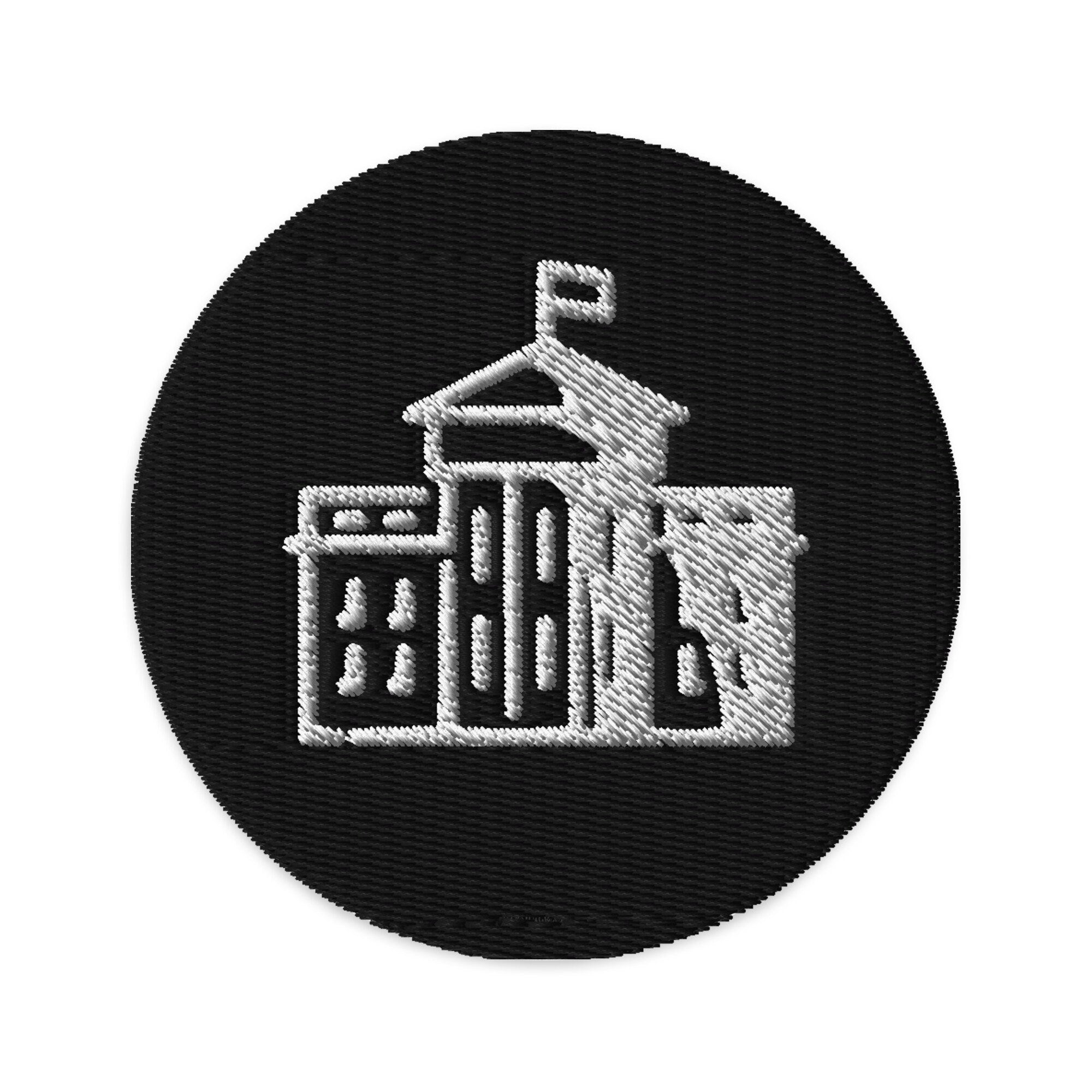 White House Embroidered Patch, Three Inch Washington DC Patches, Handmade White House Patch Embroidery, United States Patch