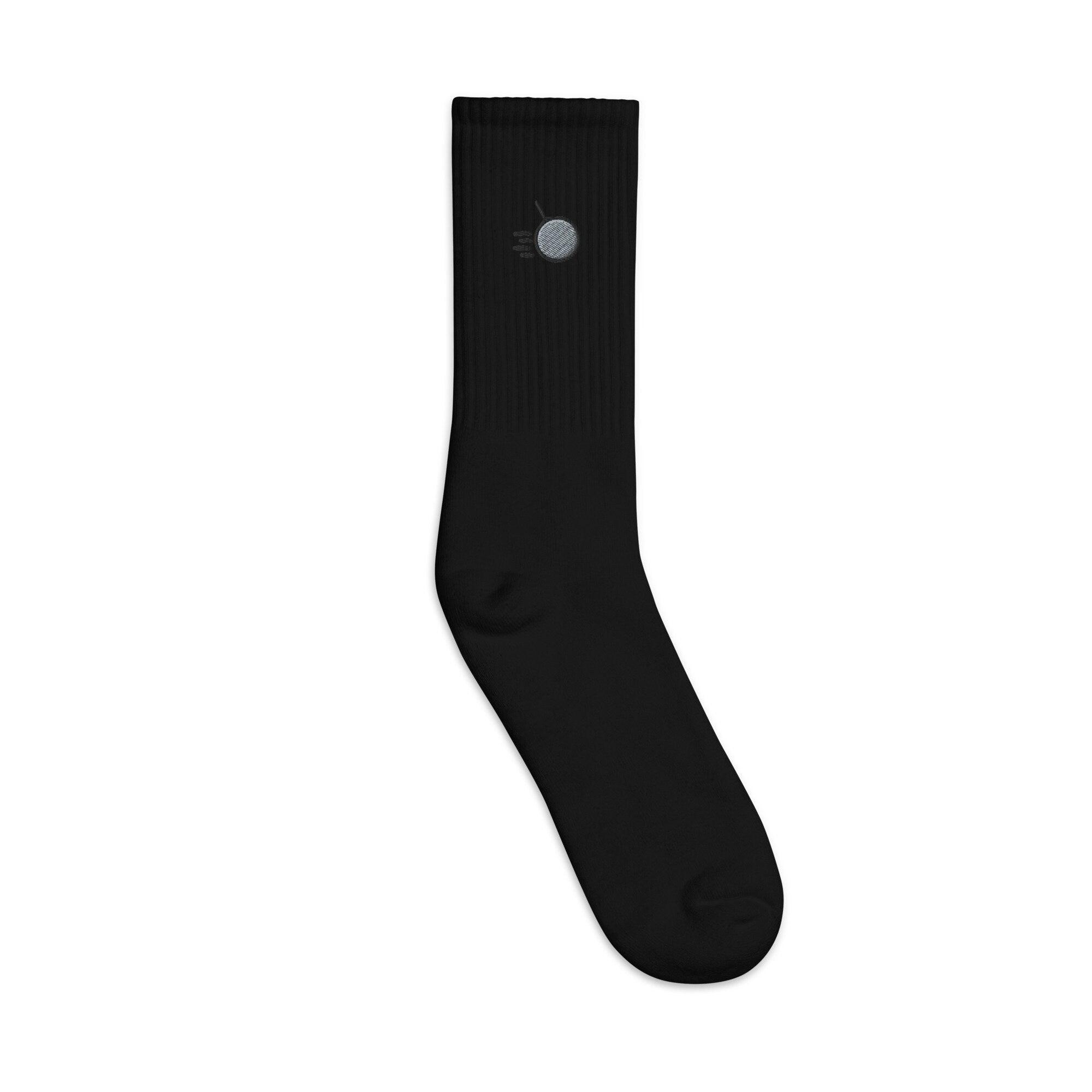 Wrecking Ball Embroidered Socks, Premium Embroidered Socks, Long Socks Gift - Multiple Colors