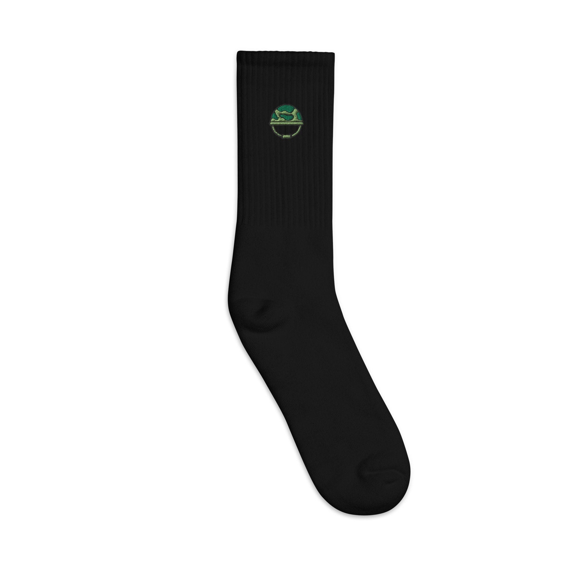 Military Helmet Embroidered Socks, Premium Embroidered Socks, Long Socks Gift - Multiple Colors