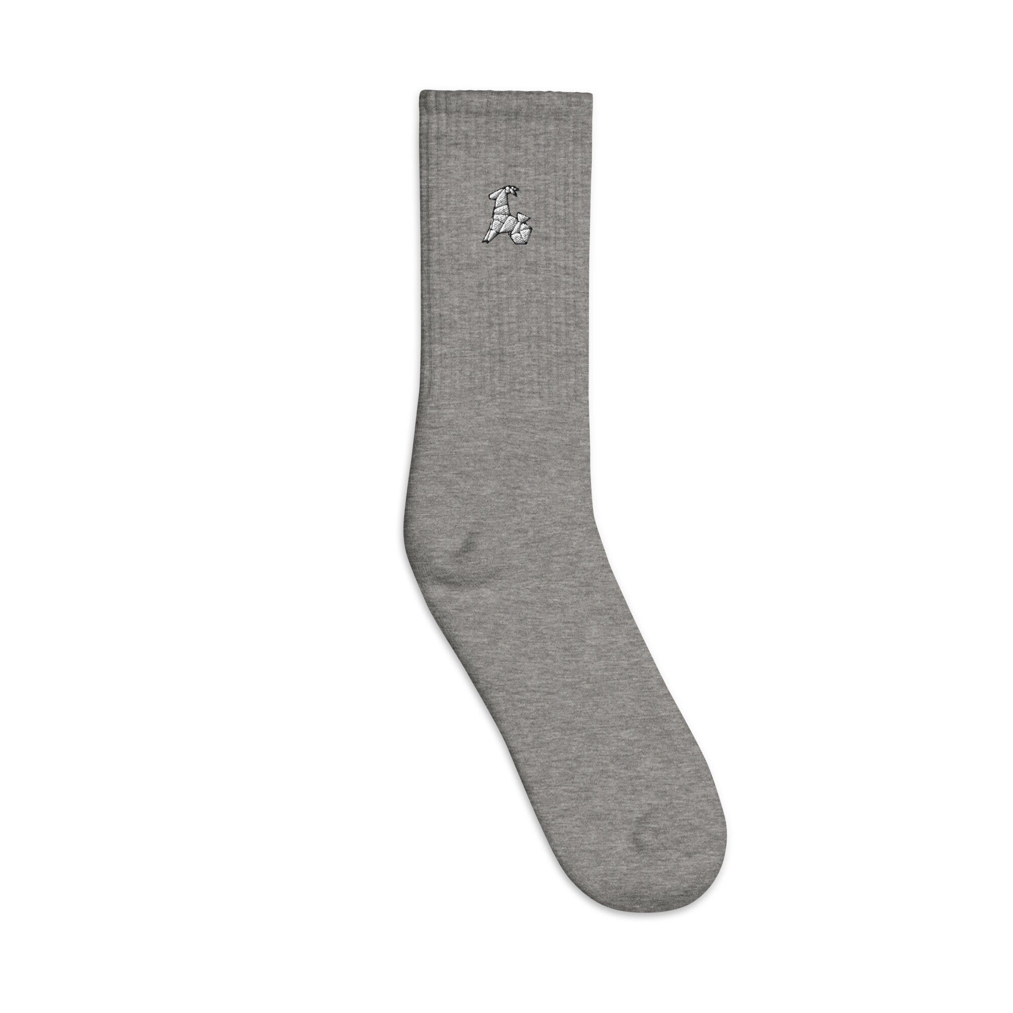 Capricorn Embroidered Socks, Premium Embroidered Socks, Long Socks Gift - Multiple Colors