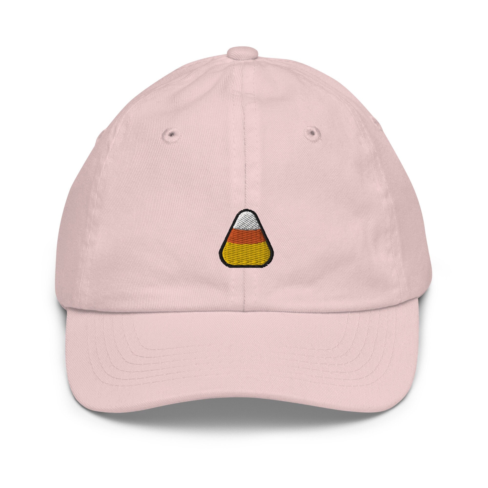 Candy Corn Youth Baseball Cap, Handmade Kids Hat, Embroidered Childrens Hat Gift - Multiple Colors