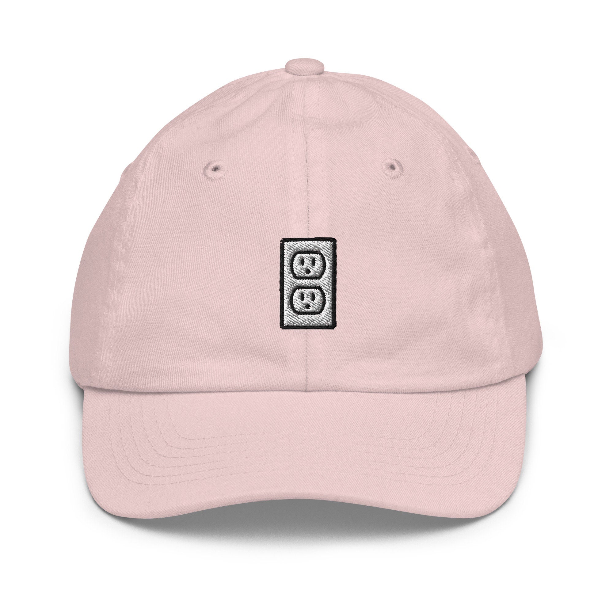 Wall Outlet Youth Baseball Cap, Handmade Kids Hat, Embroidered Childrens Hat Gift - Multiple Colors
