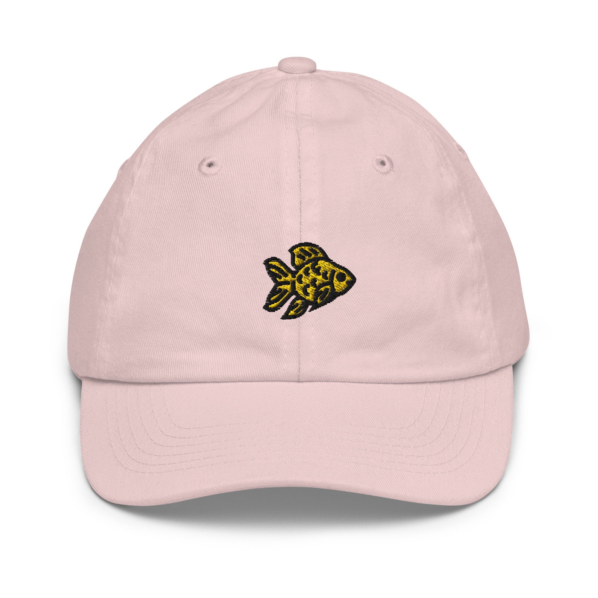 Goldfish Youth Baseball Cap, Pet Fish Handmade Kids Hat, Embroidered Childrens Hat Gift - Multiple Colors