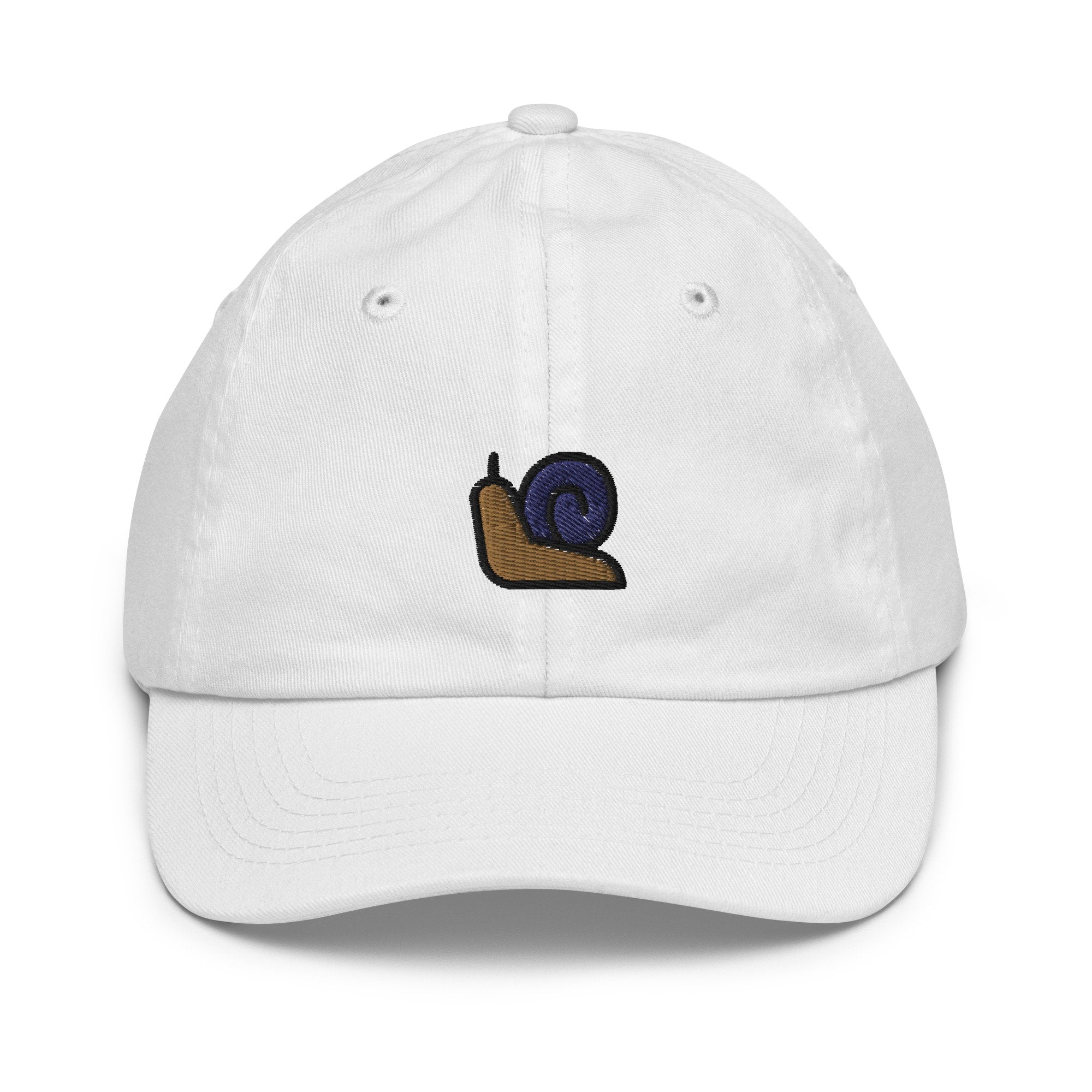 Snail Youth Baseball Cap, Handmade Kids Hat, Embroidered Childrens Hat Gift - Multiple Colors