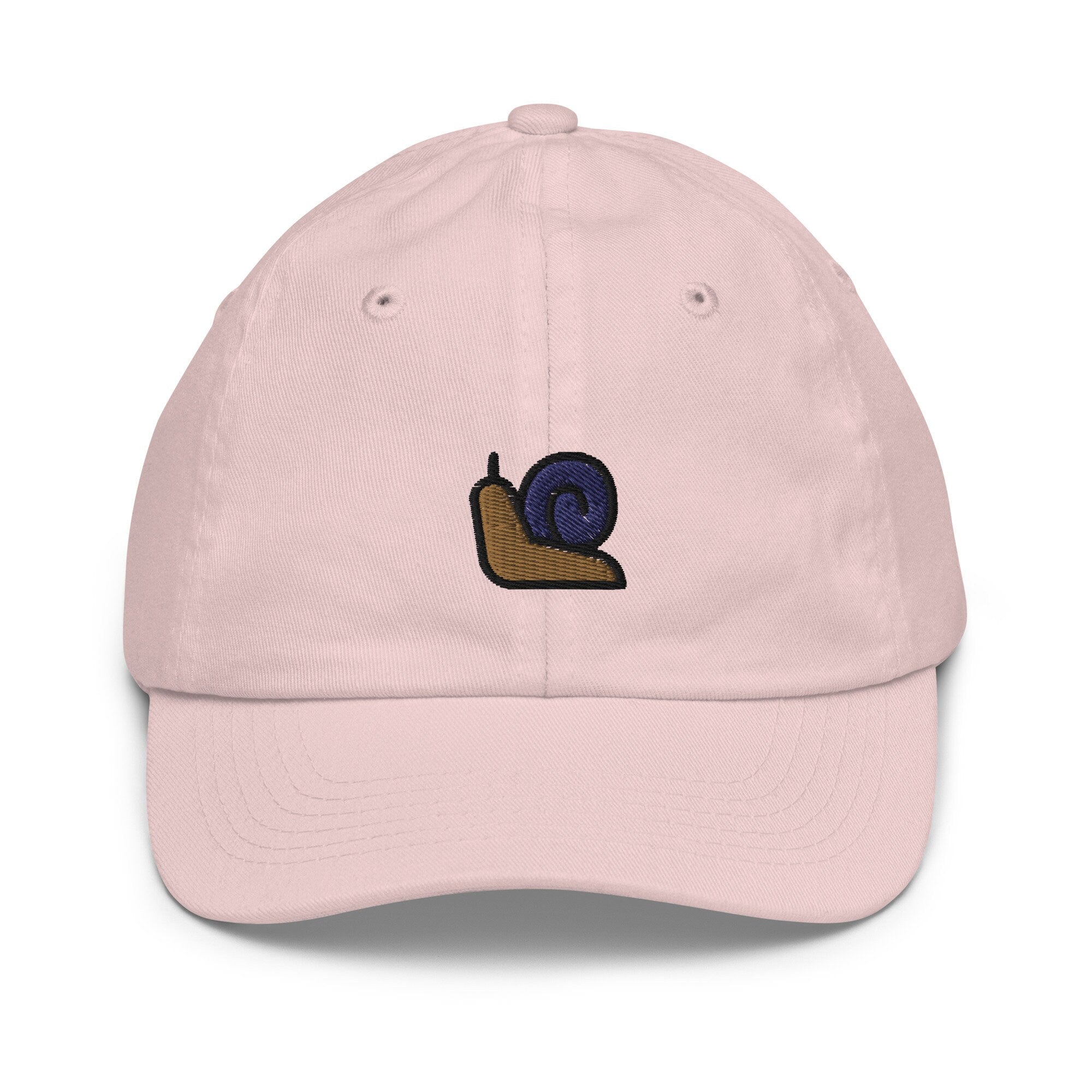 Snail Youth Baseball Cap, Handmade Kids Hat, Embroidered Childrens Hat Gift - Multiple Colors