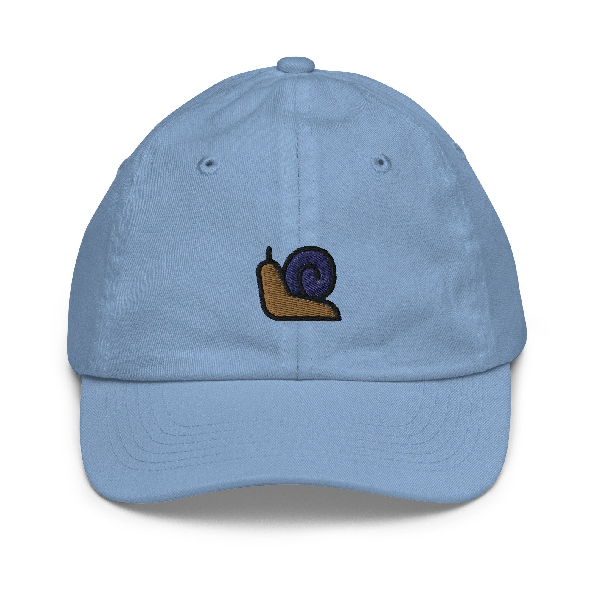 Snail Youth Baseball Cap, Handmade Kids Hat, Embroidered Childrens Hat Gift - Multiple Colors