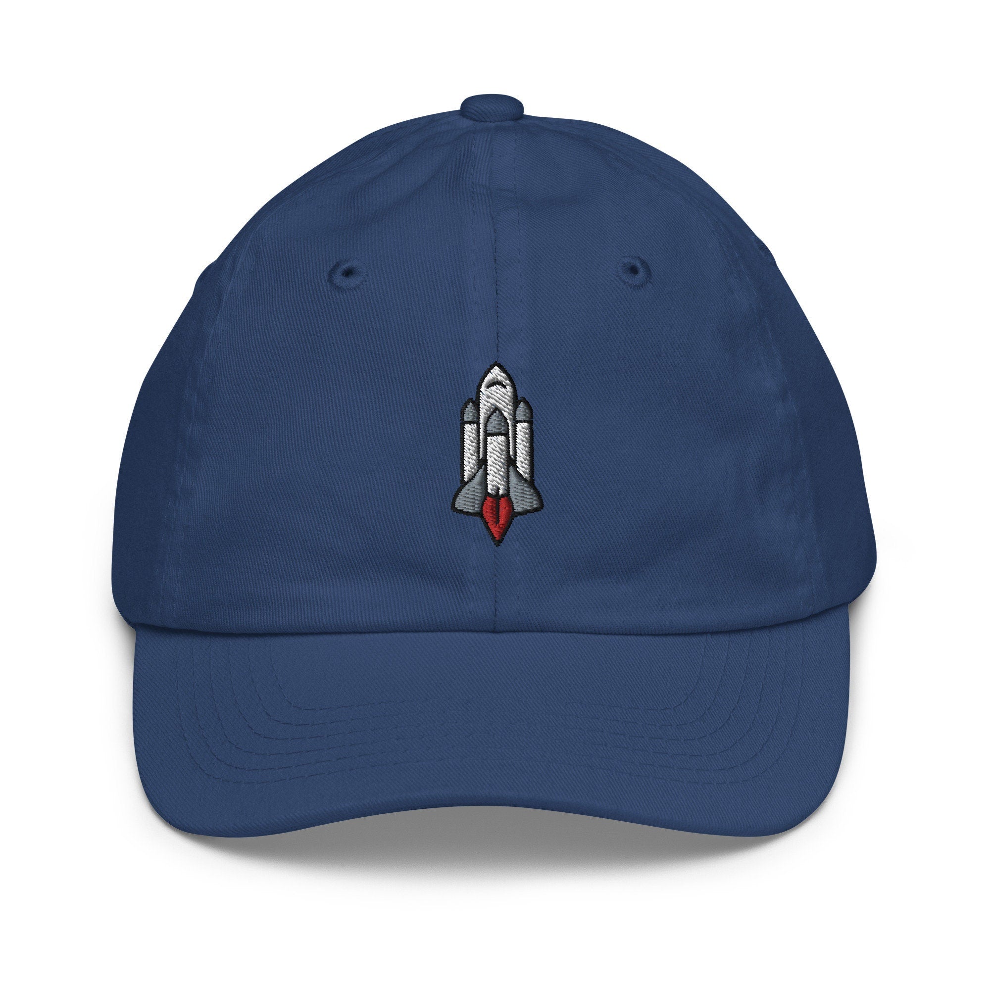 Space Shuttle Youth Baseball Cap, Handmade Kids Hat, Embroidered Childrens Hat Gift - Multiple Colors