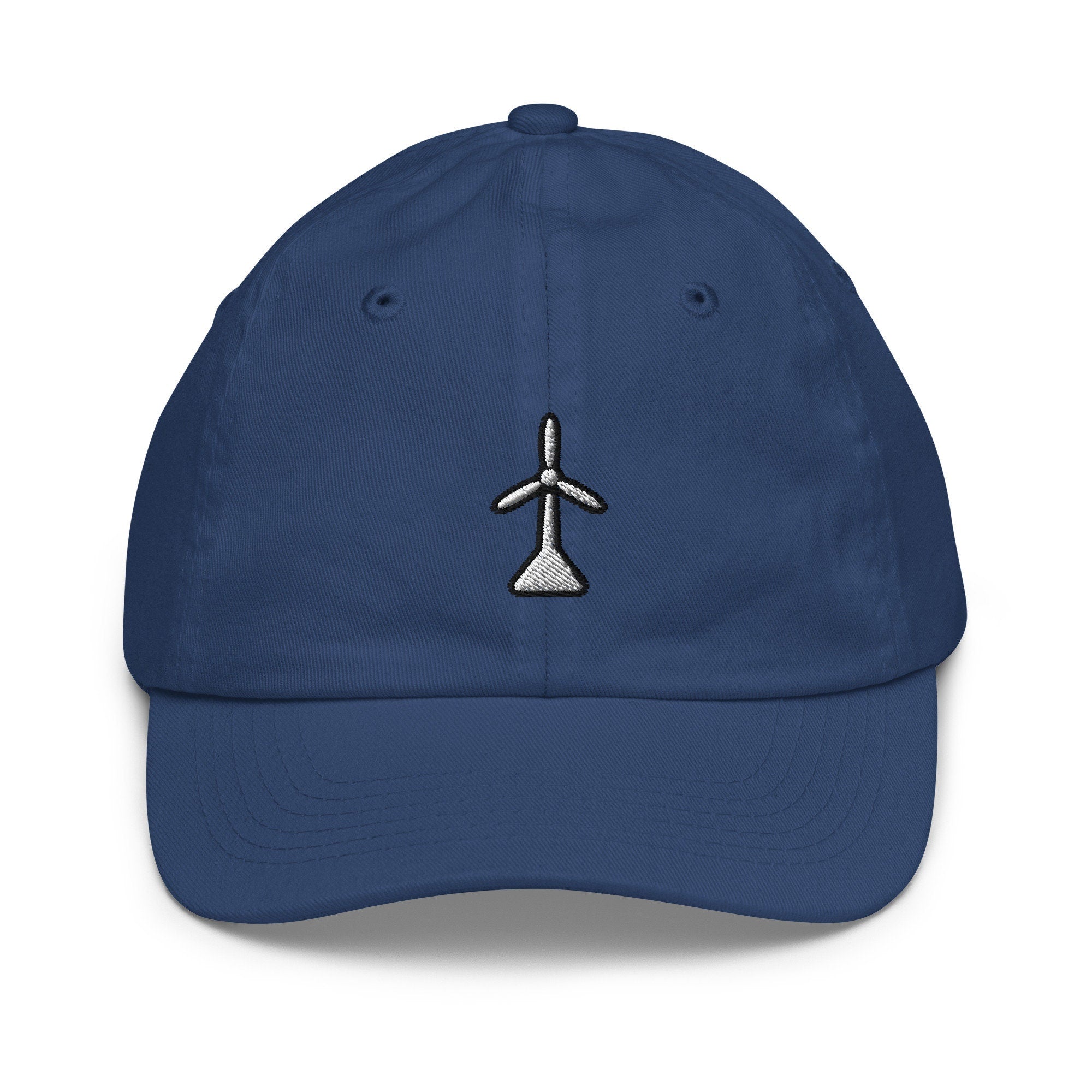 Windmill Youth Baseball Cap, Handmade Kids Hat, Embroidered Childrens Hat Gift - Multiple Colors