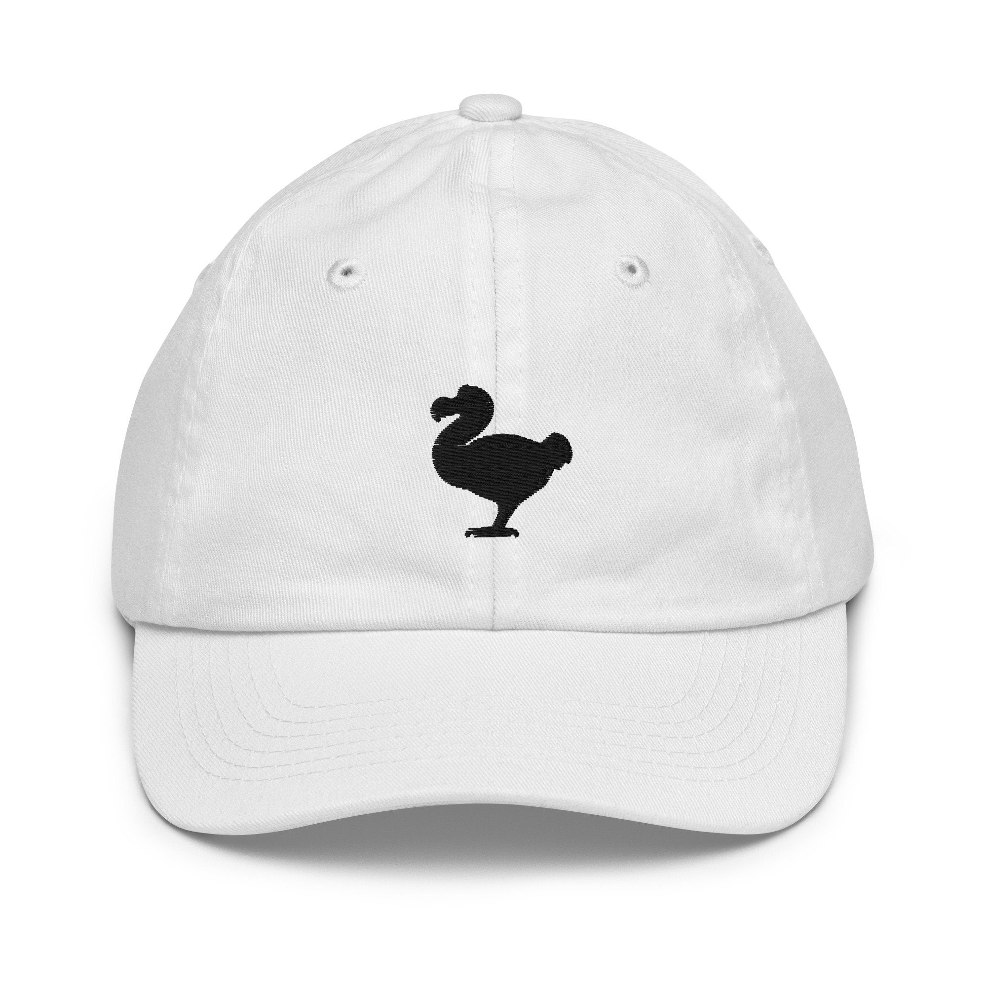 Dodo Bird Youth Baseball Cap, Handmade Kids Hat, Embroidered Childrens Hat Gift - Multiple Colors