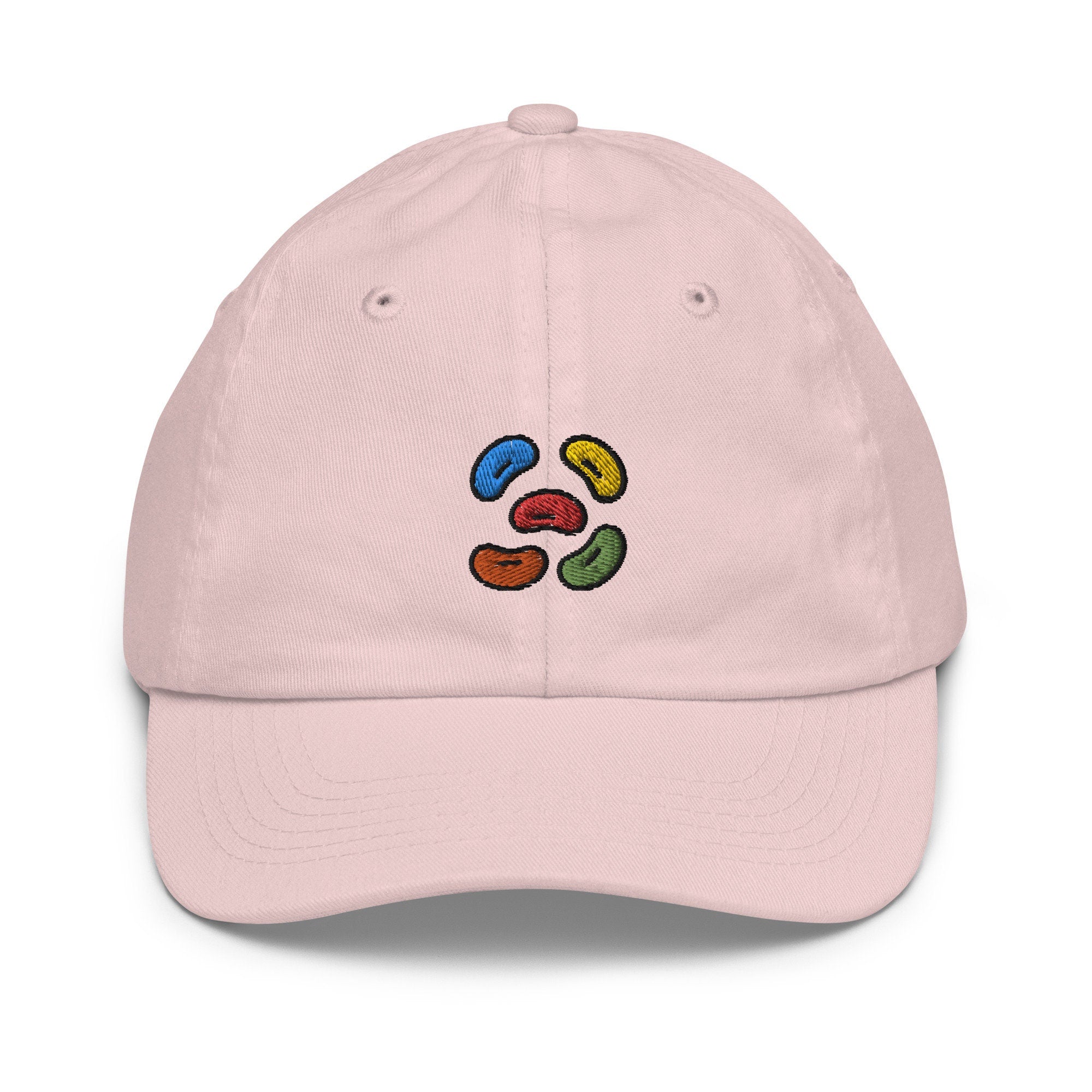 Jelly Beans Youth Baseball Cap, Handmade Kids Hat, Embroidered Childrens Hat Gift - Multiple Colors