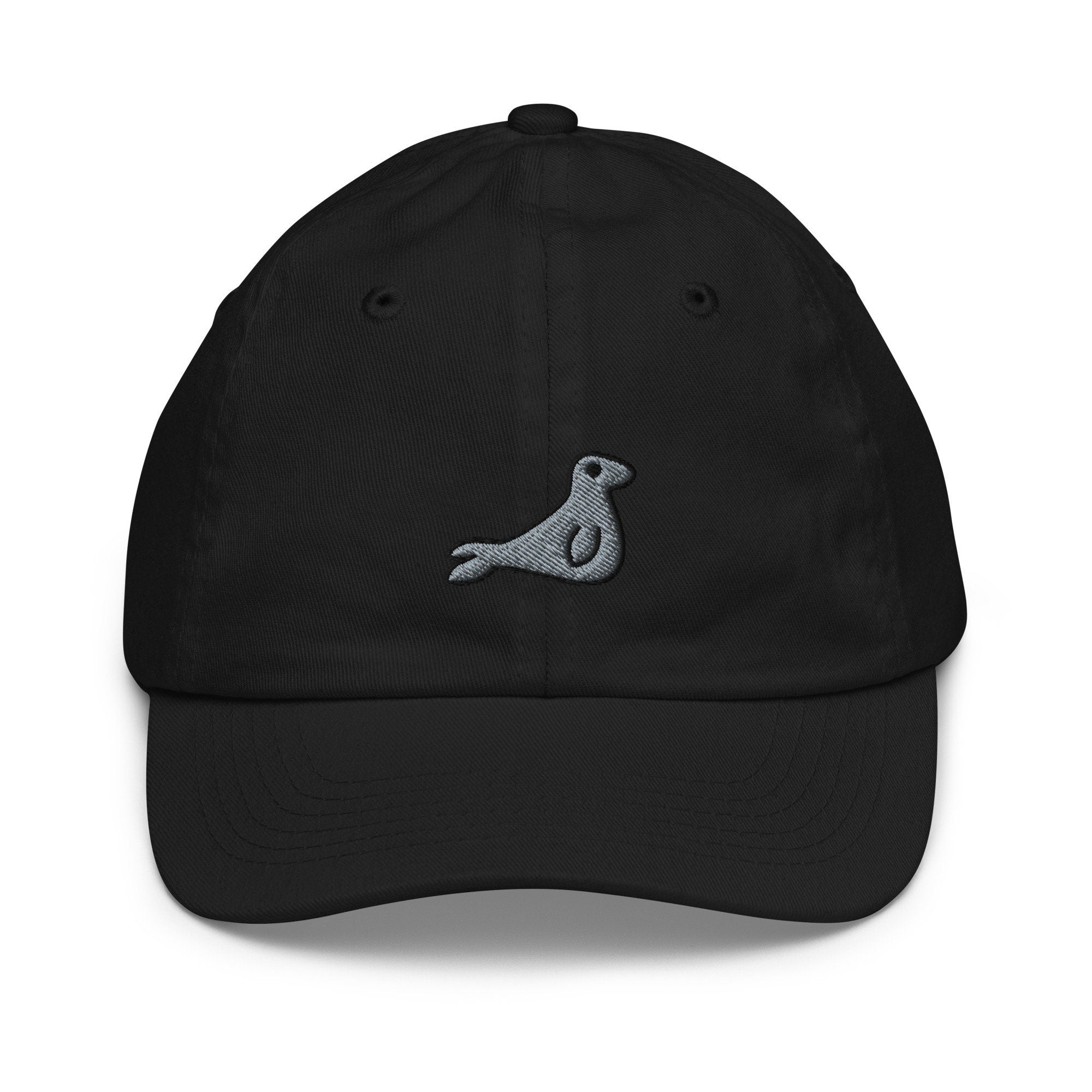 Seal Youth Baseball Cap, Handmade Kids Hat, Embroidered Childrens Hat Gift - Multiple Colors