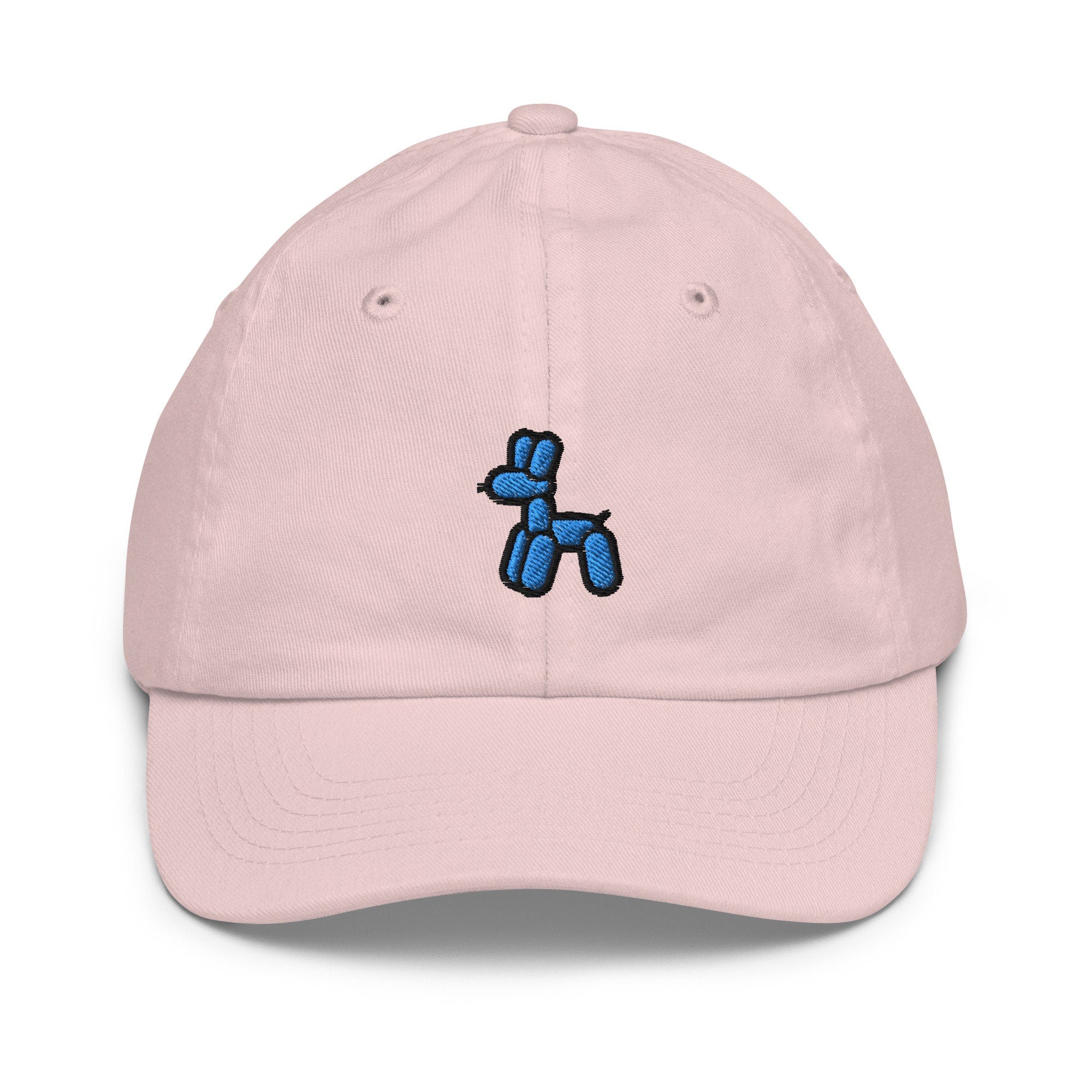 Balloon Dog Youth Baseball Cap, Handmade Kids Hat, Embroidered Childrens Hat Gift - Multiple Colors