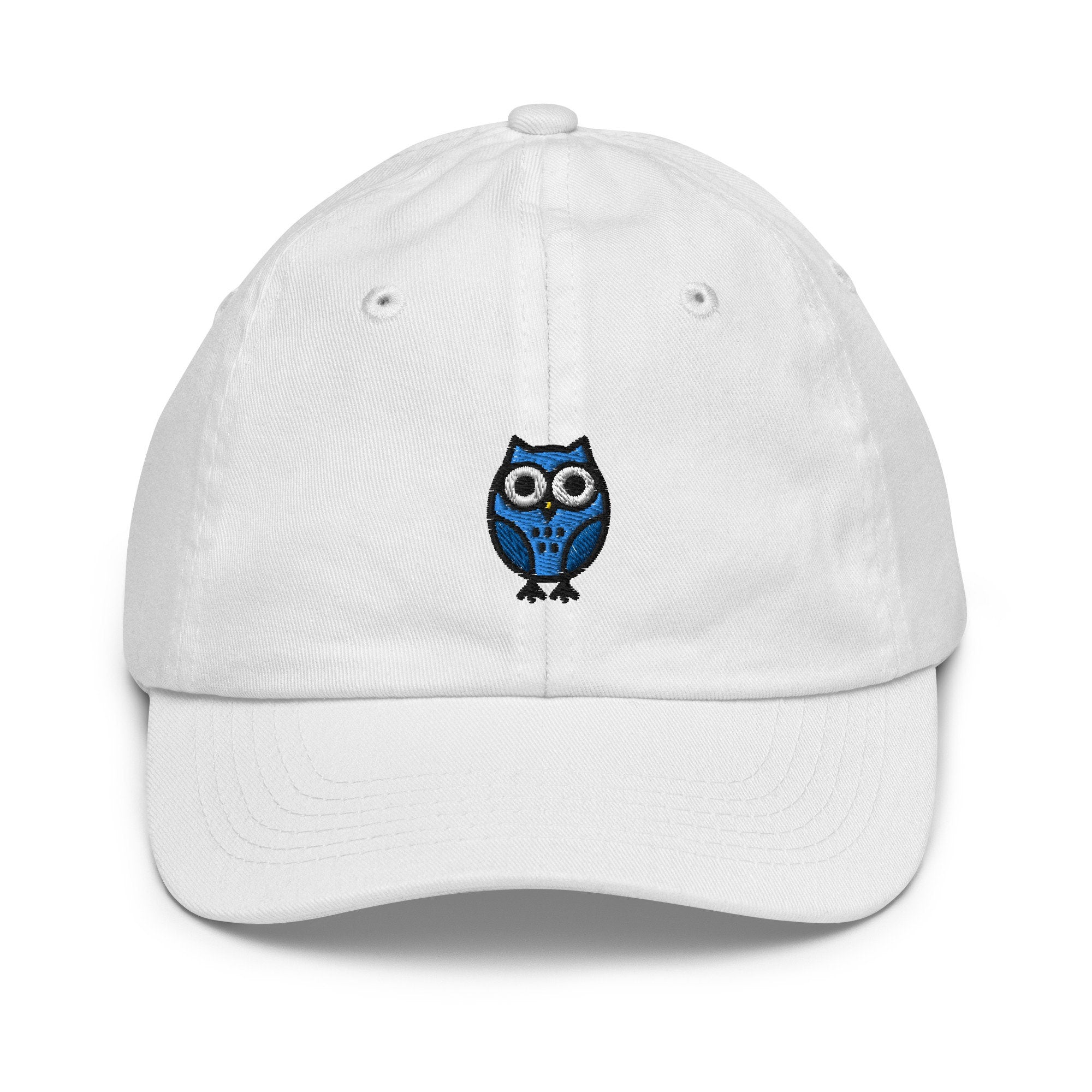 Owl Youth Baseball Cap, Handmade Kids Hat, Embroidered Childrens Hat Gift - Multiple Colors