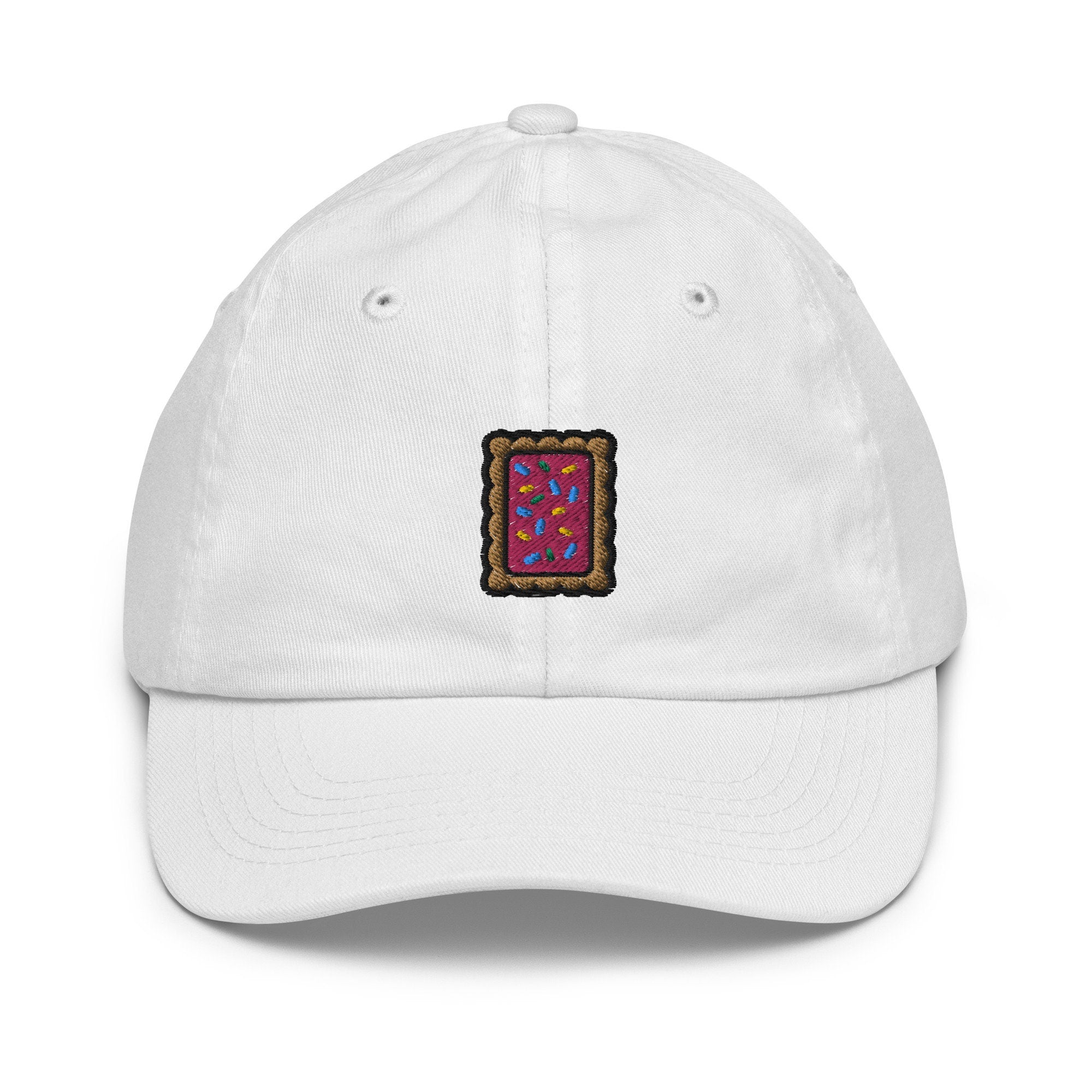 Pop Tart Youth Baseball Cap, Handmade Kids Hat, Embroidered Childrens Hat Gift - Multiple Colors