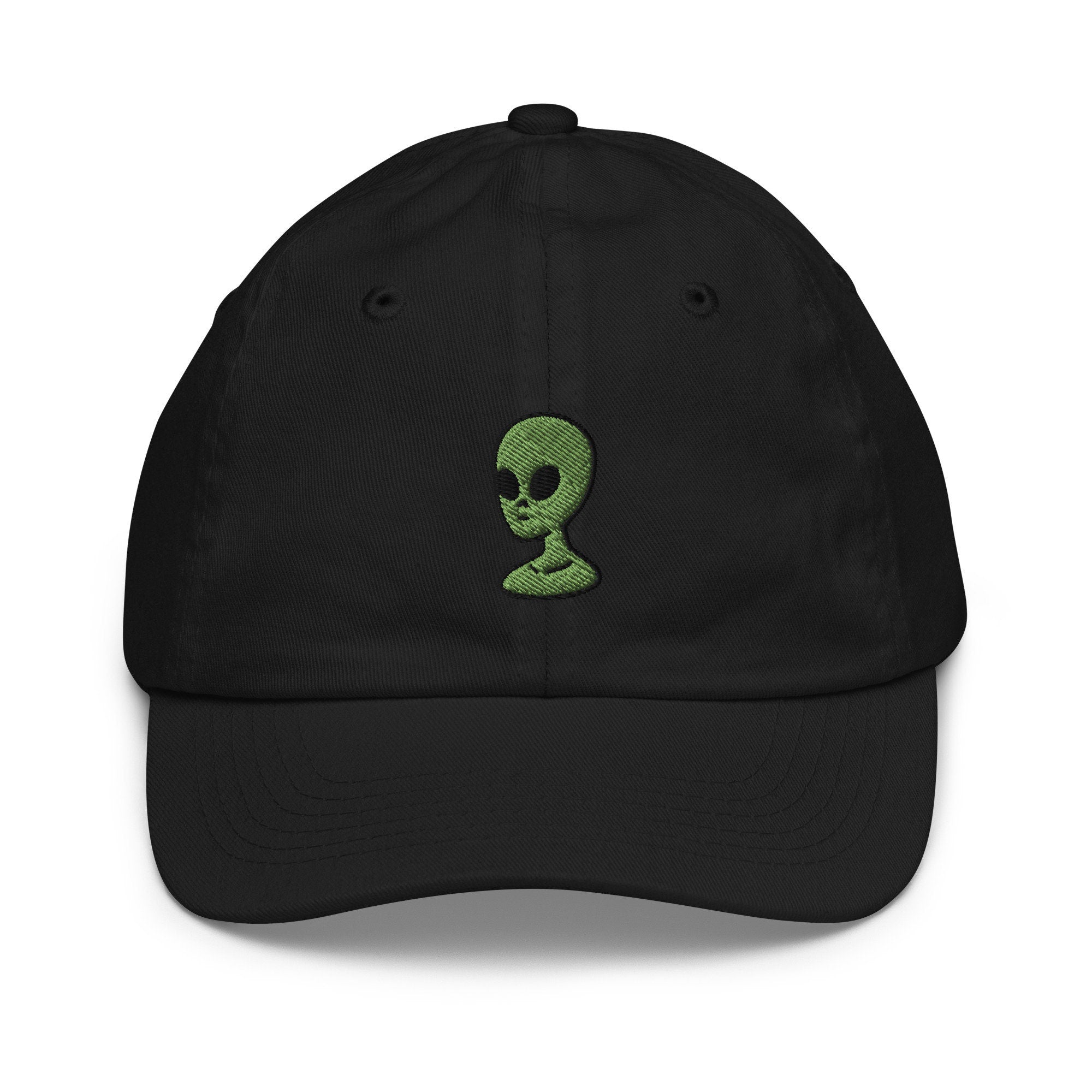 Alien Youth Baseball Cap, Handmade Kids Hat, Embroidered Childrens Hat Gift - Multiple Colors