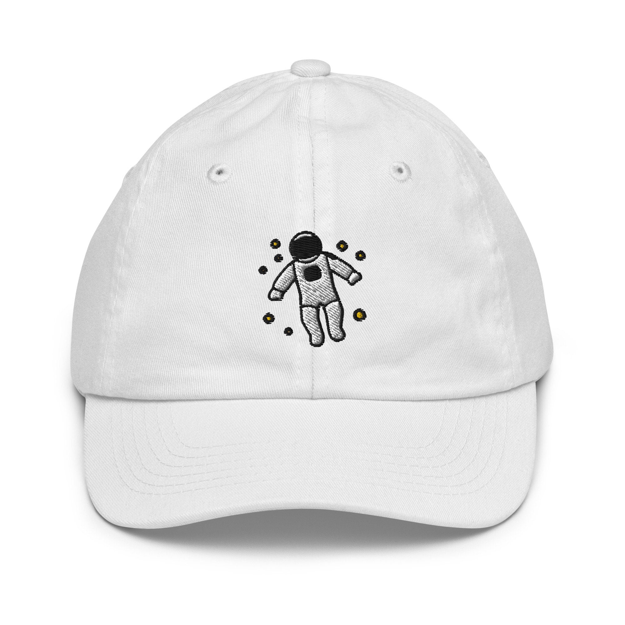 Astronaut Youth Baseball Cap, Handmade Kids Hat, Embroidered Childrens Hat Gift - Multiple Colors