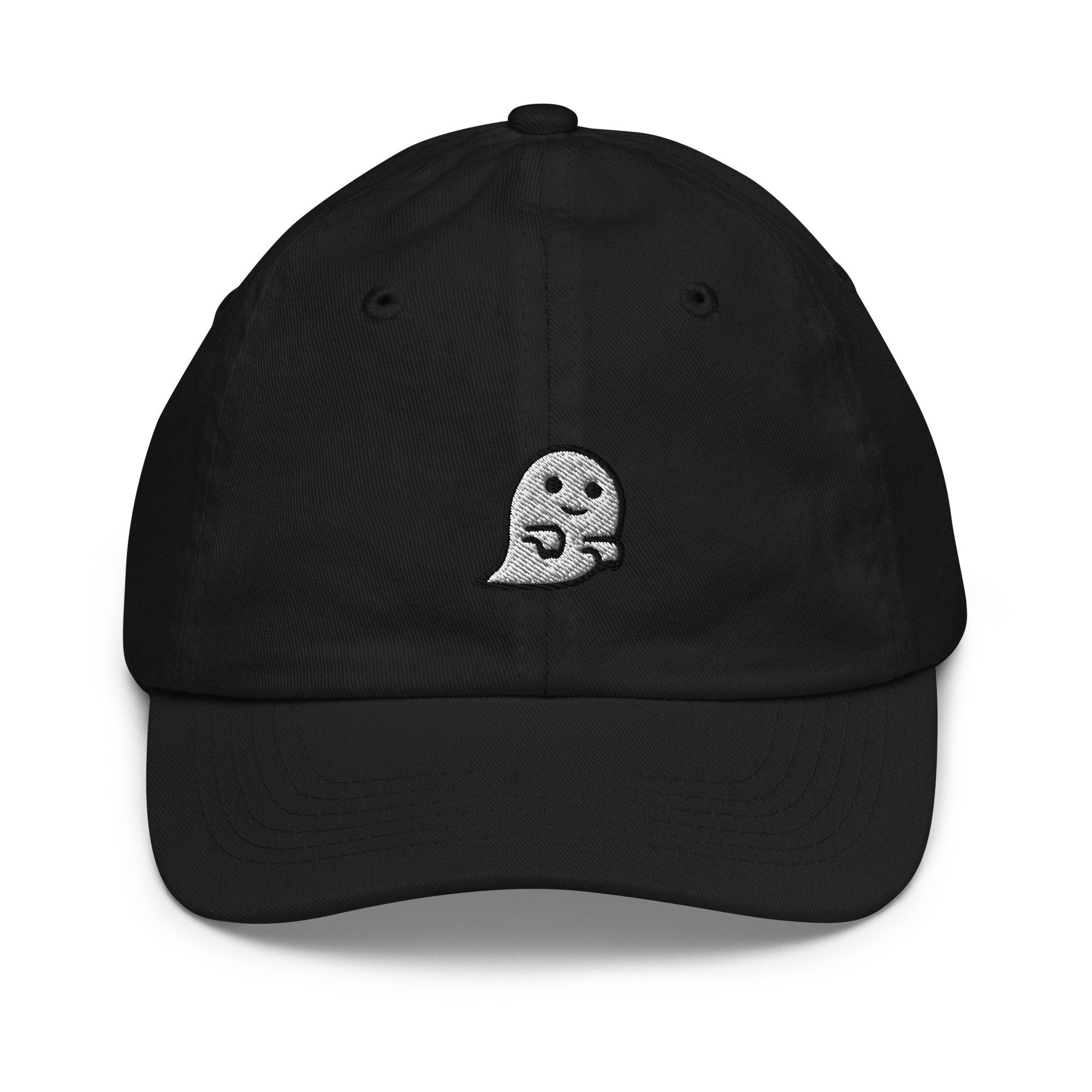 Ghost Youth Baseball Cap, Handmade Kids Hat, Embroidered Childrens Hat Gift - Multiple Colors